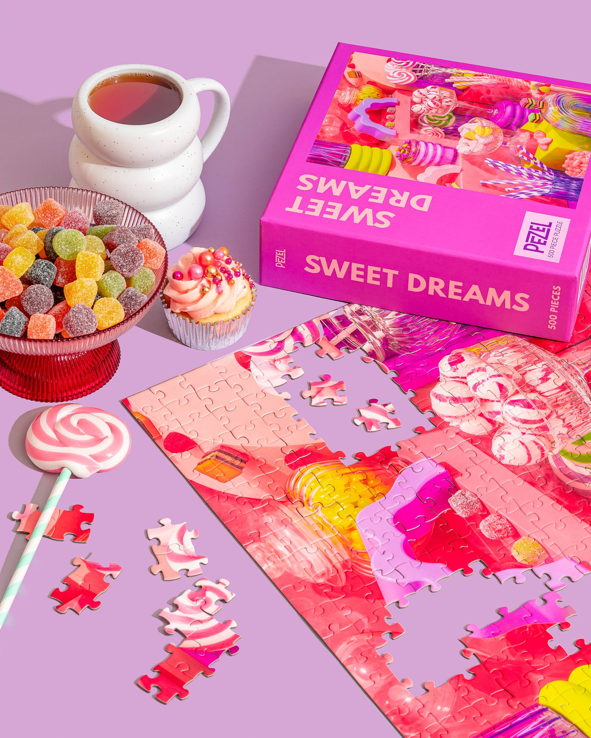 Sweet Dreams 500 Piece Jigsaw Puzzle Game w/ Canvas Bag