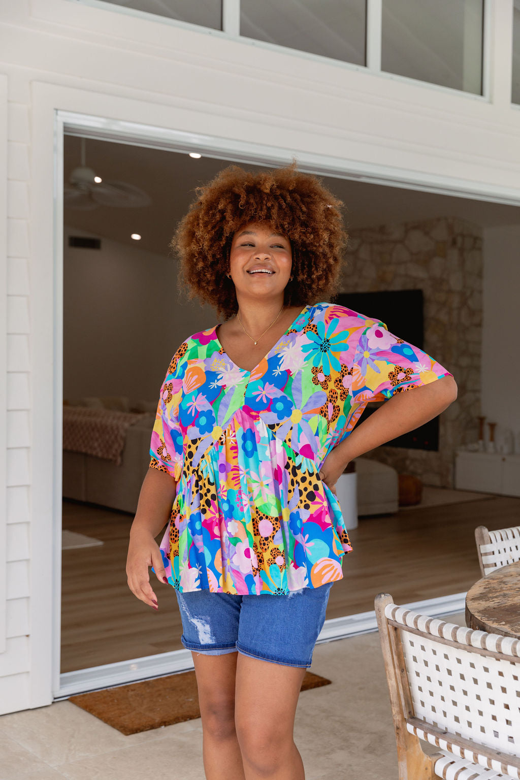 Peak Top in Floral Fancy by Kasey Rainbow