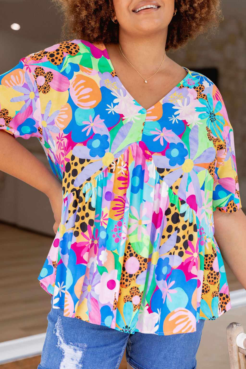 Peak Top in Floral Fancy by Kasey Rainbow