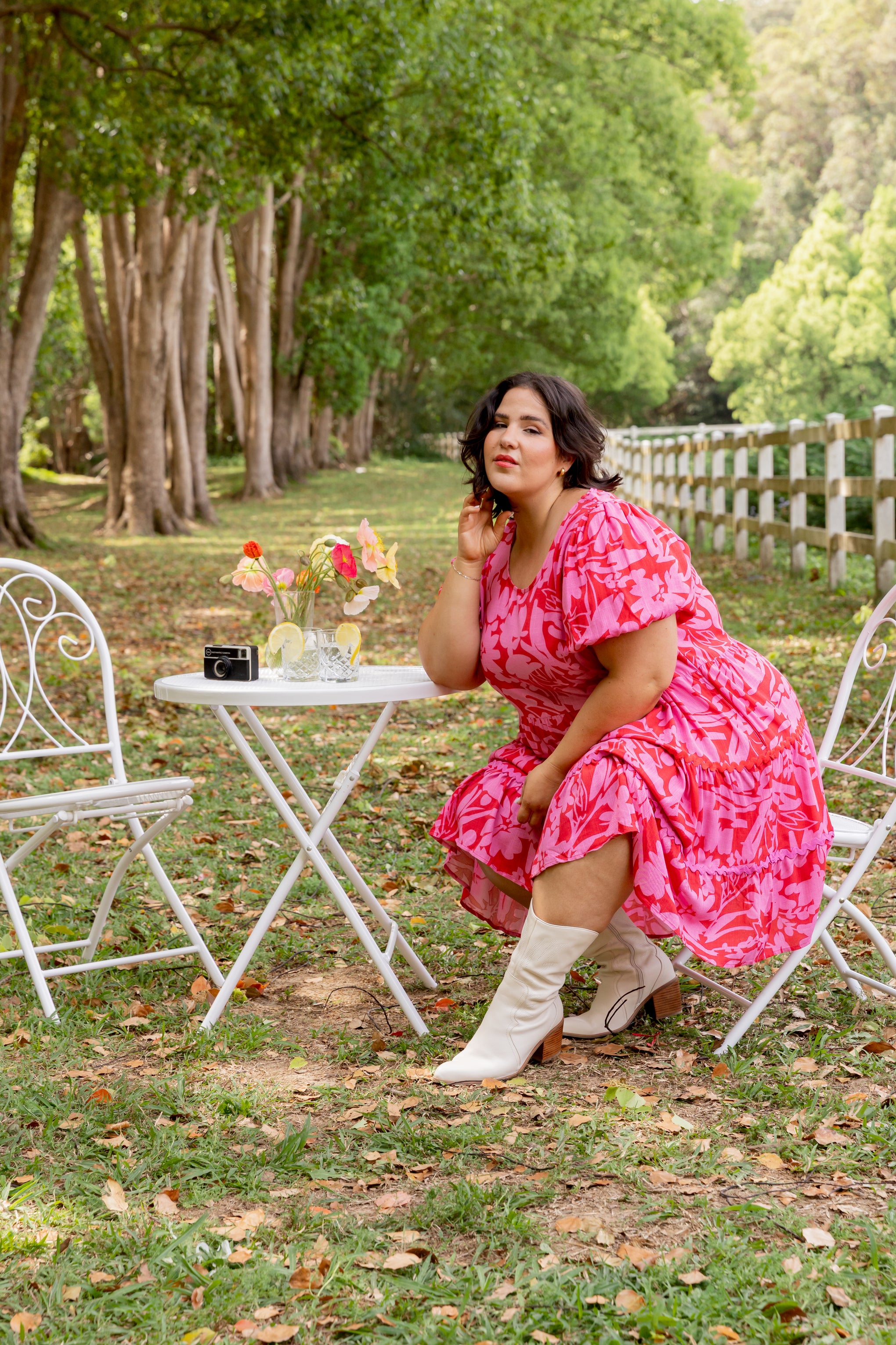 Greta Party Dress in Fiesta