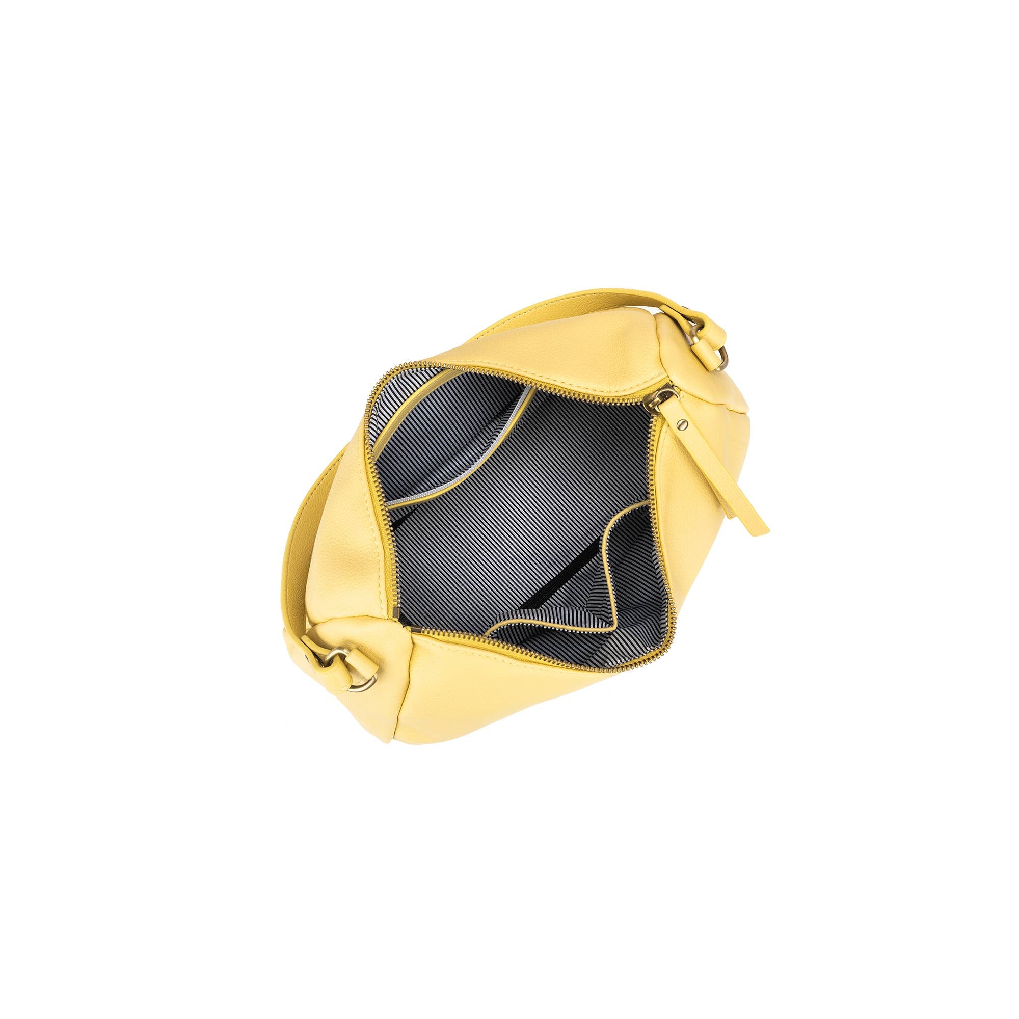 Claudette Lemon Shoulder Crossbody Bag by Black Caviar