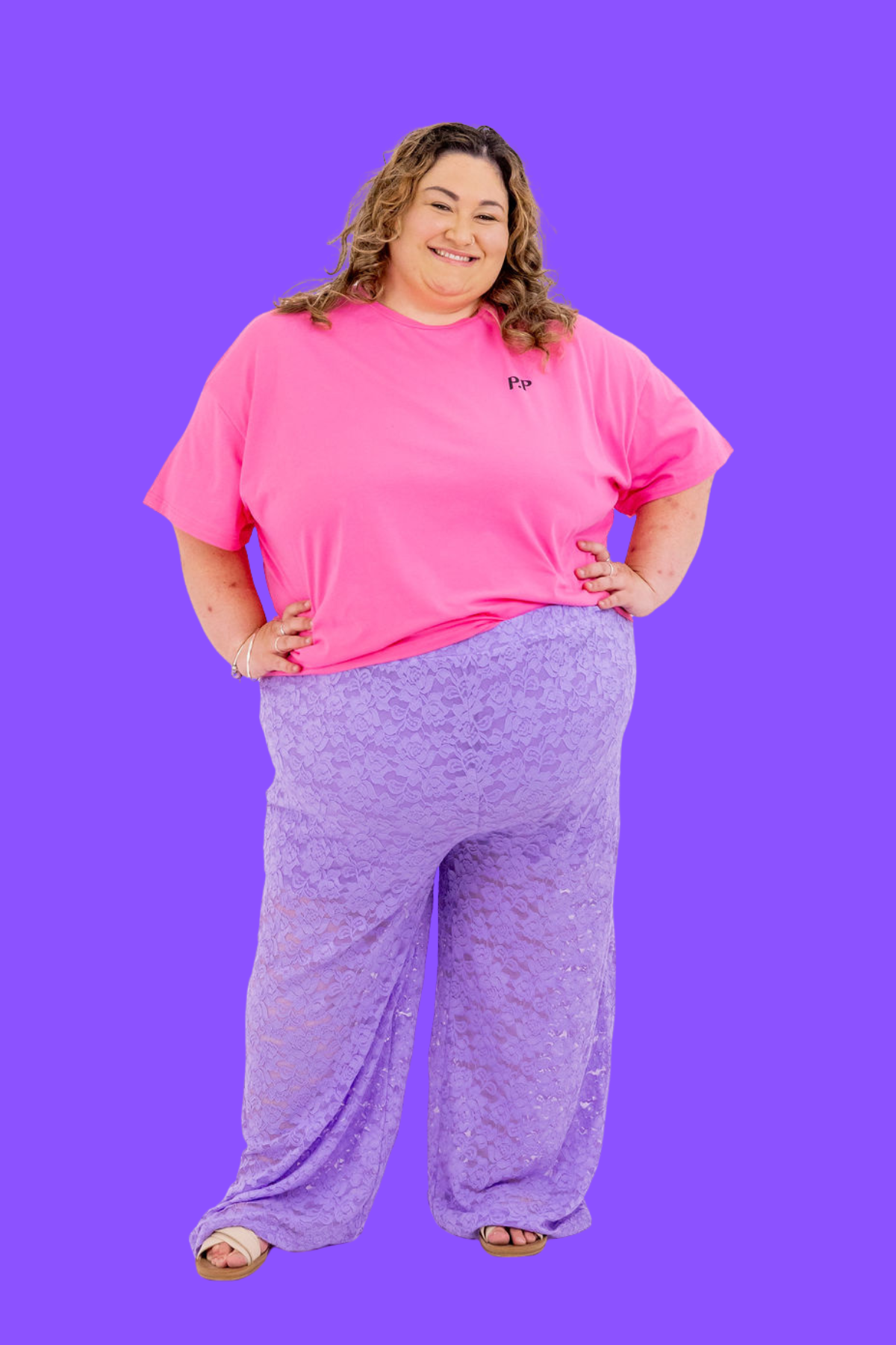 Honey Lace Pant in Lilac