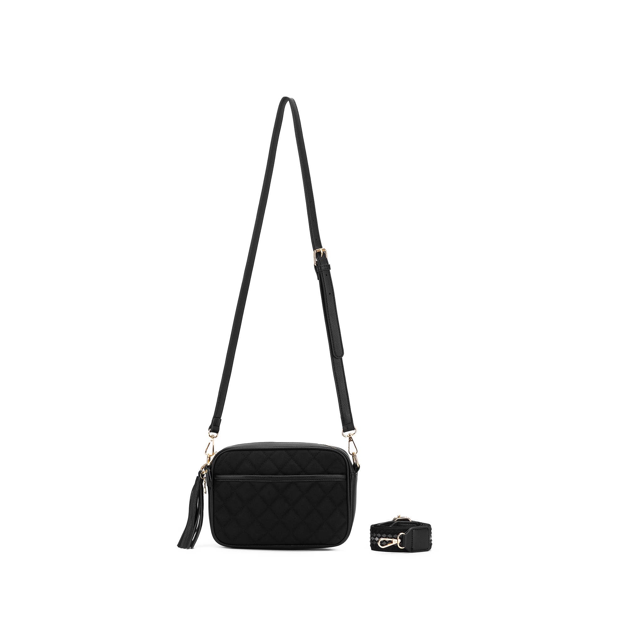 Maxine Black Crossbody Bag by Black Caviar