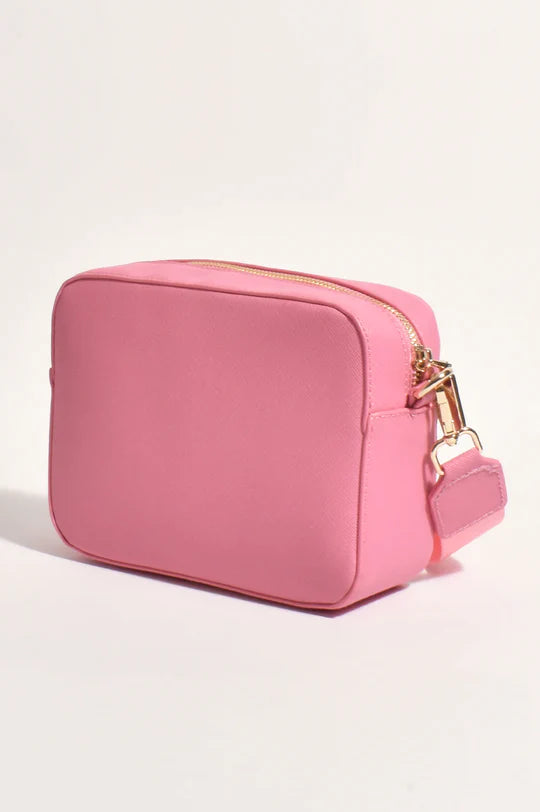 Blakely Web Trim Camera Bag in Pink