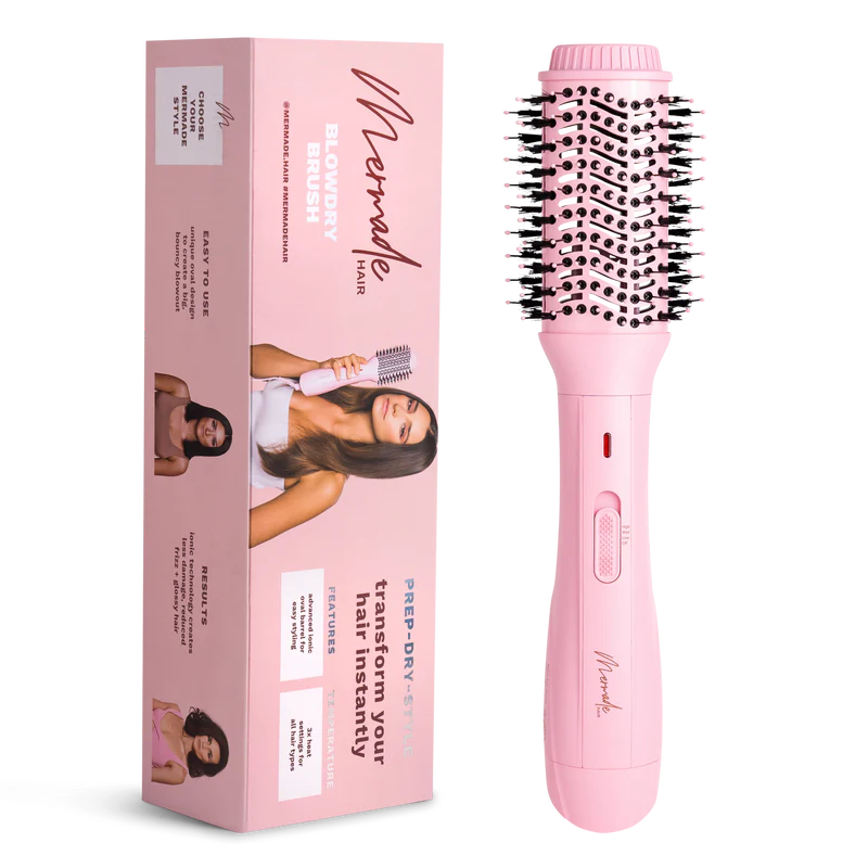 Mermade Hair Blow Dry Brush - Signature Pink