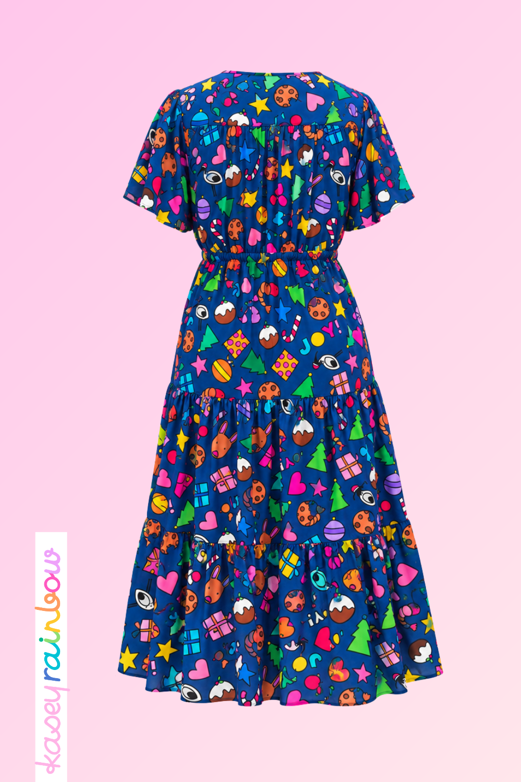 Bonnie Maxi Dress in Kasey Christmas by Kasey Rainbow