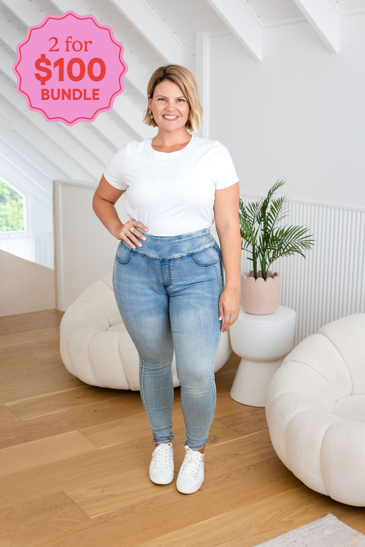 Crew Pull on Jeans
