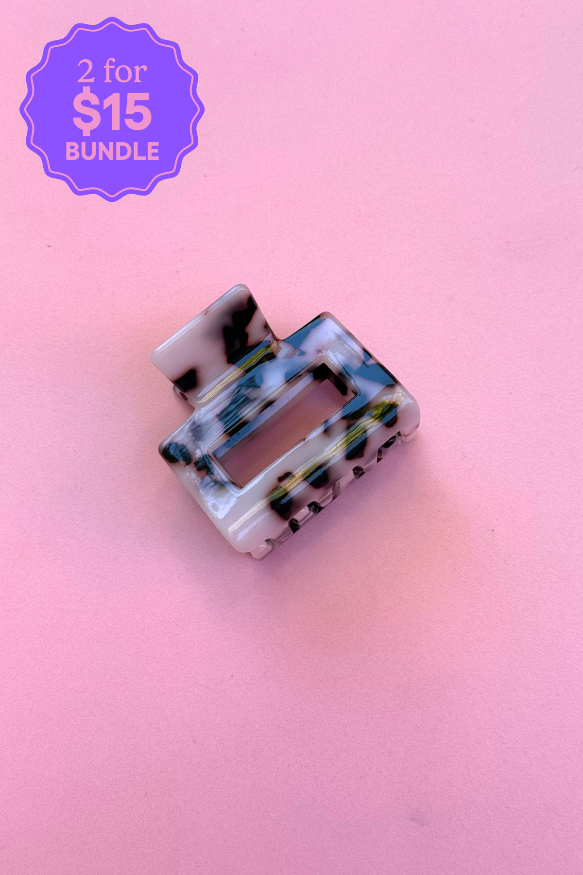 Tortoise Marble Hair Claw Clip