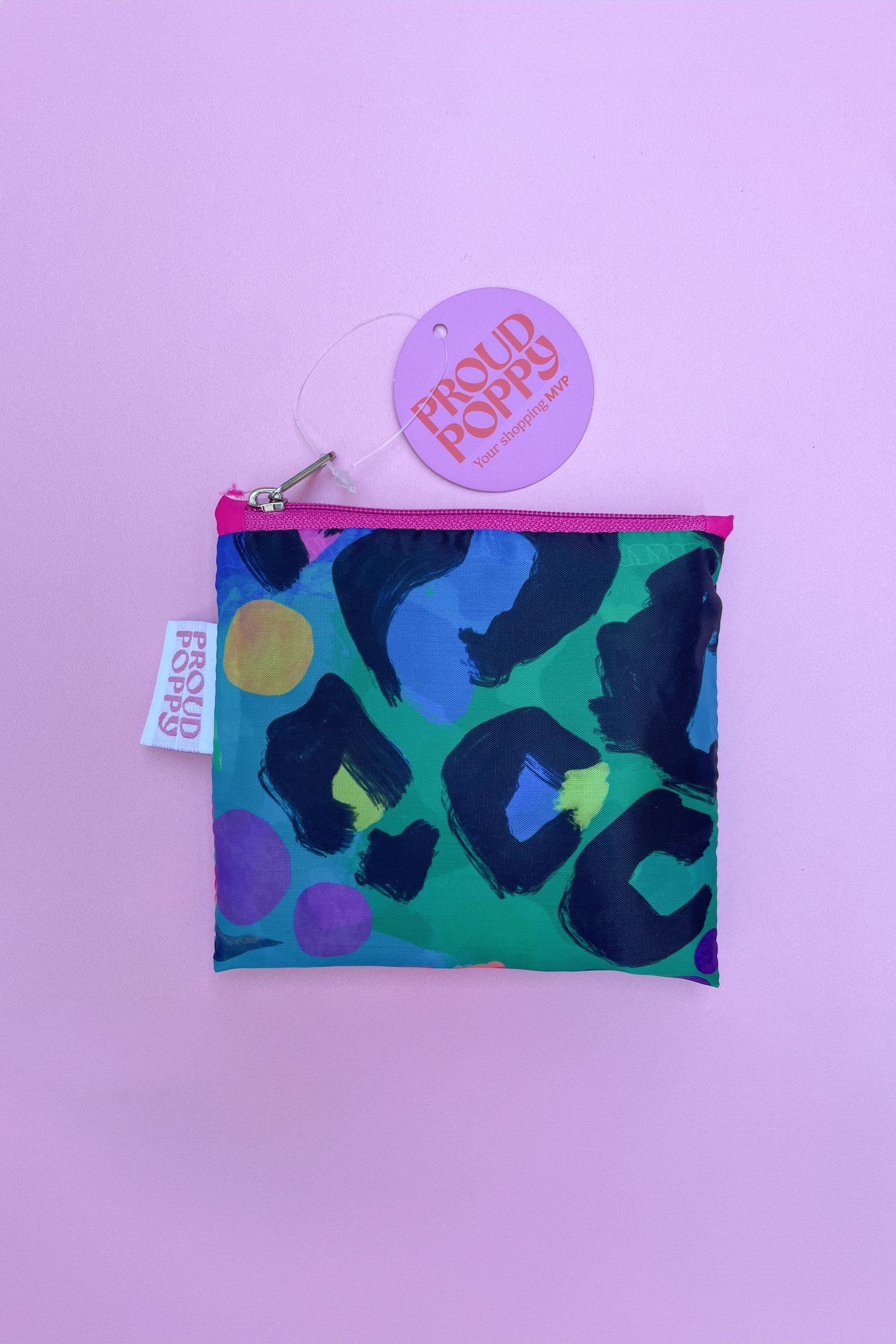 PP Reusable Shopper Bag in Electric Leopard by Kasey Rainbow