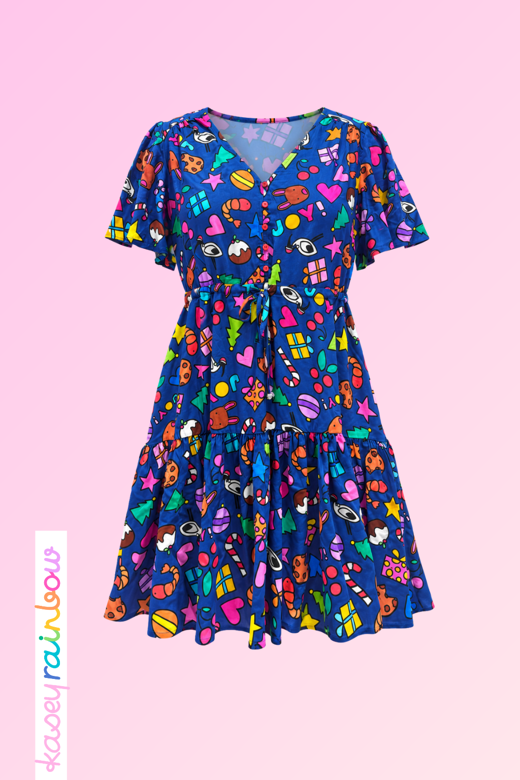Esmae Dress in Kasey Christmas by Kasey Rainbow
