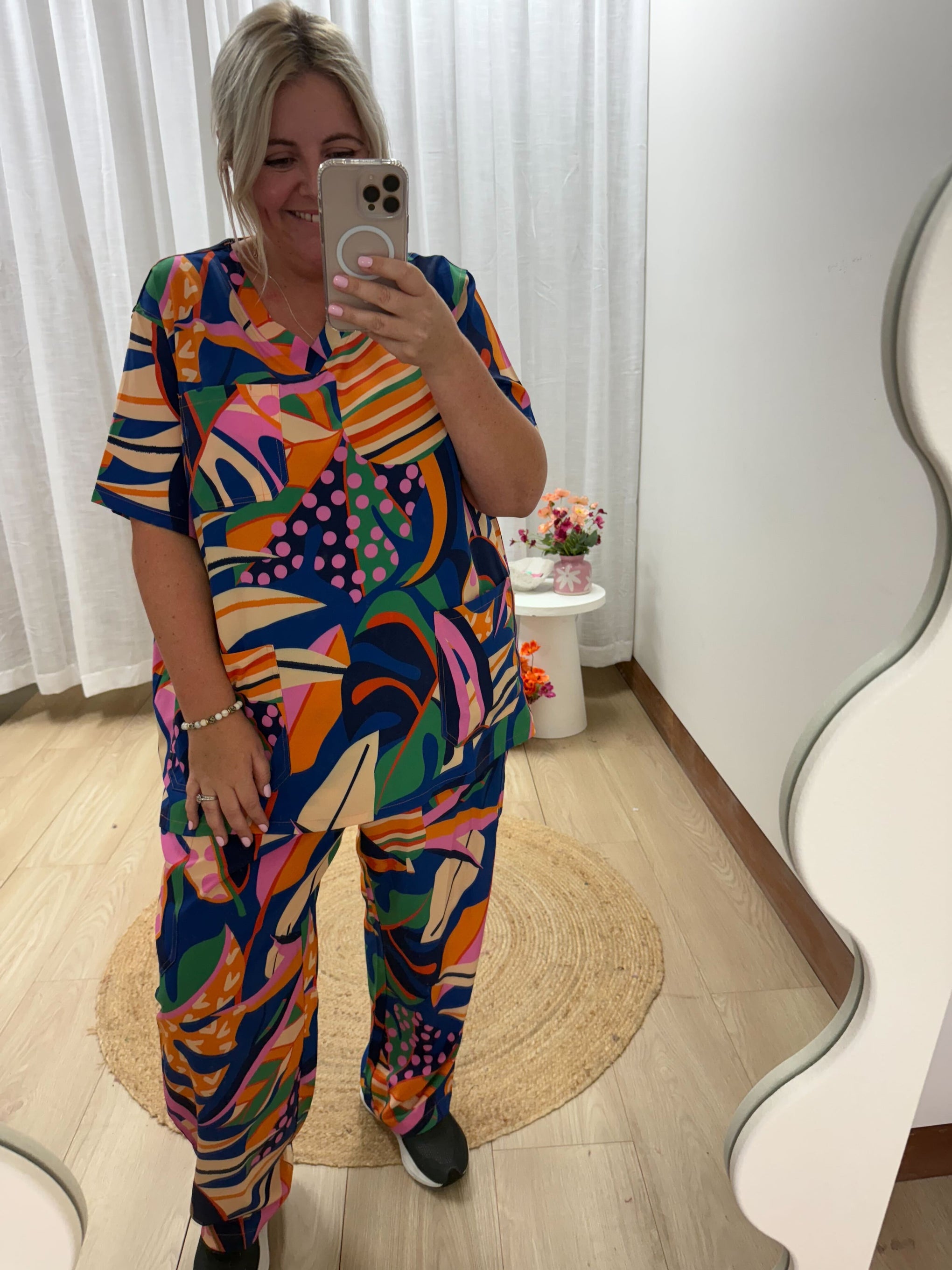 Jazz Scrubs in Abstract Jungle
