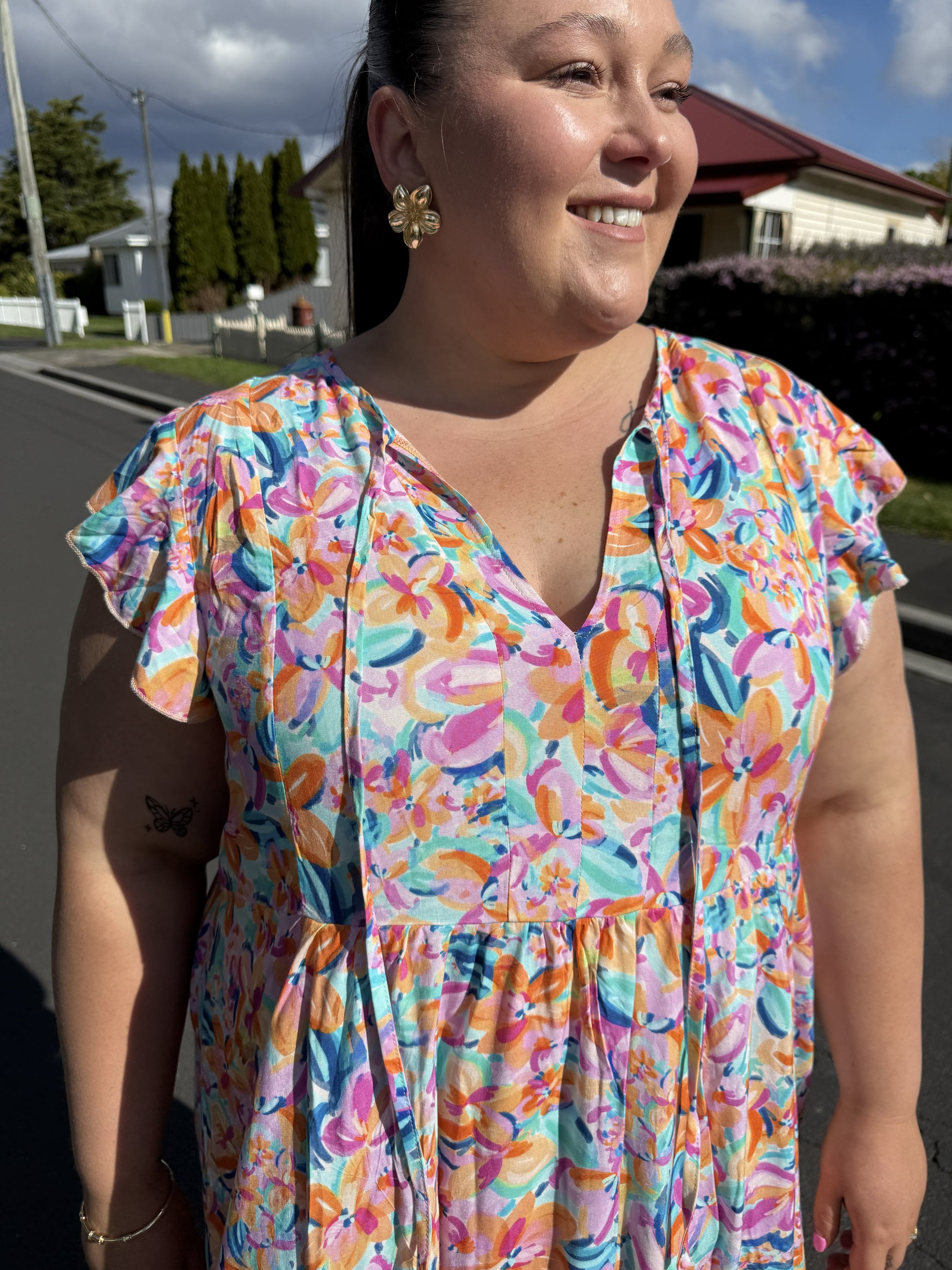 Carmody Dress in Carnival Floral