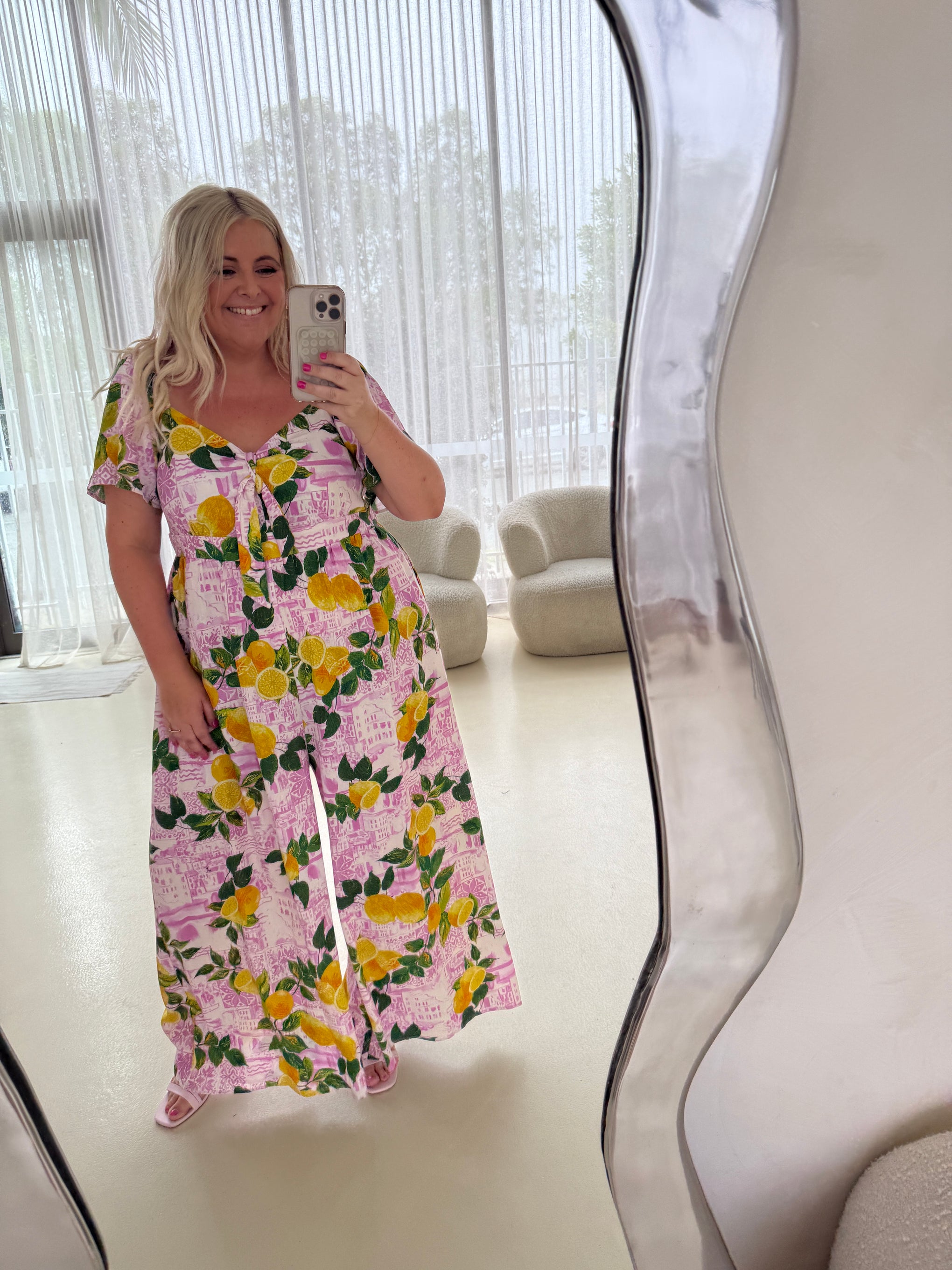 Hazel Linen Blend Jumpsuit in Themis
