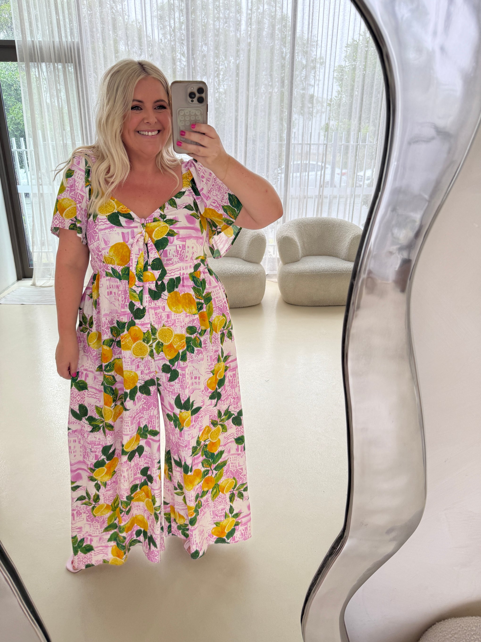 Hazel Linen Blend Jumpsuit in Themis