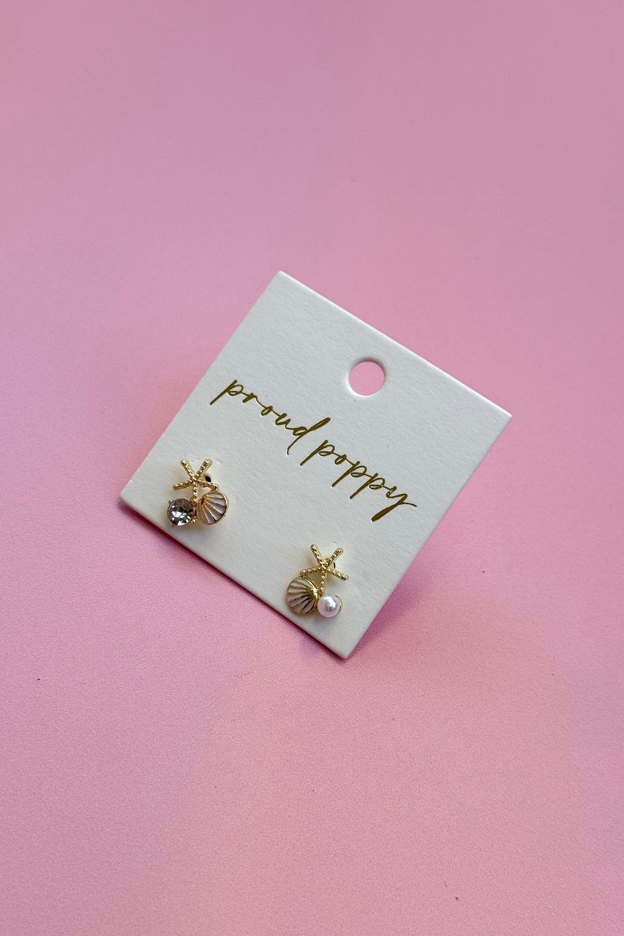 Shelly White Earrings