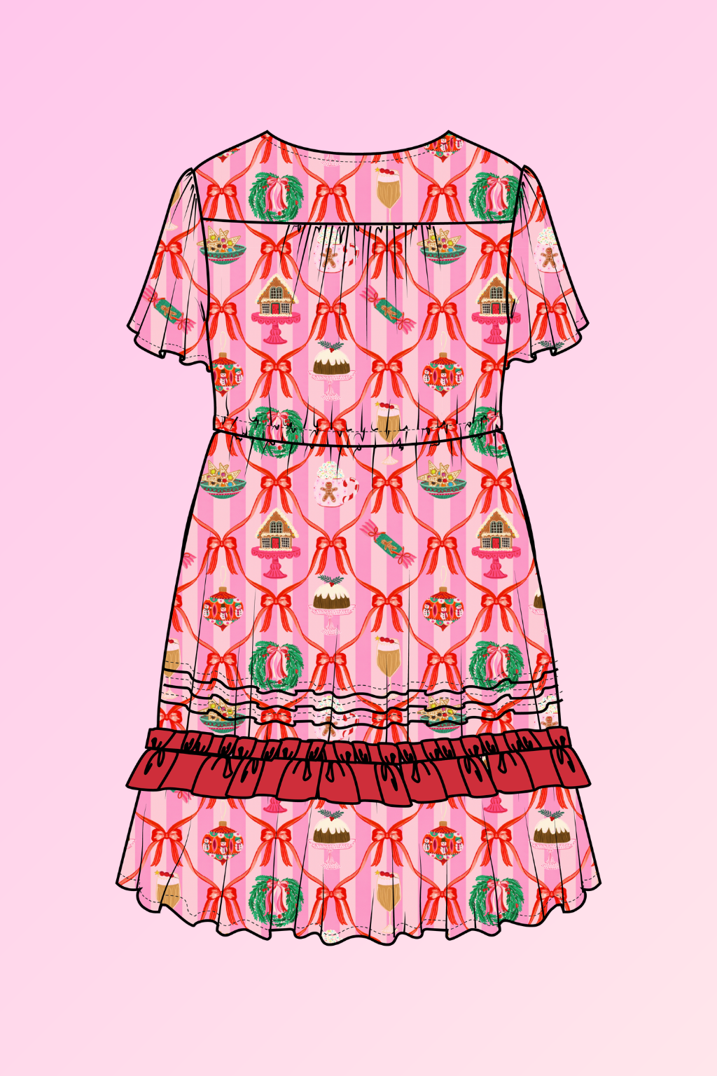 Lisa Dress in Festive Vibes