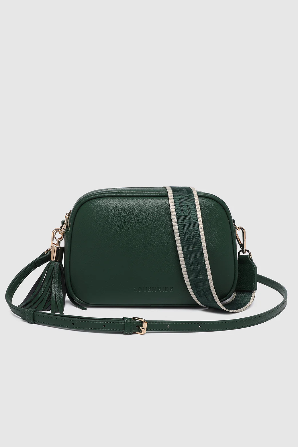 Jacinta Gia Crossbody Bag in Forest Green by Louenhide