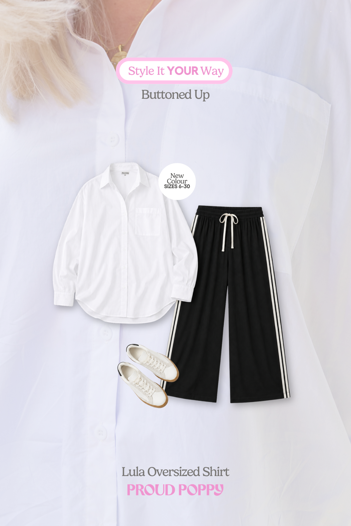 Lula Oversized Shirt in White