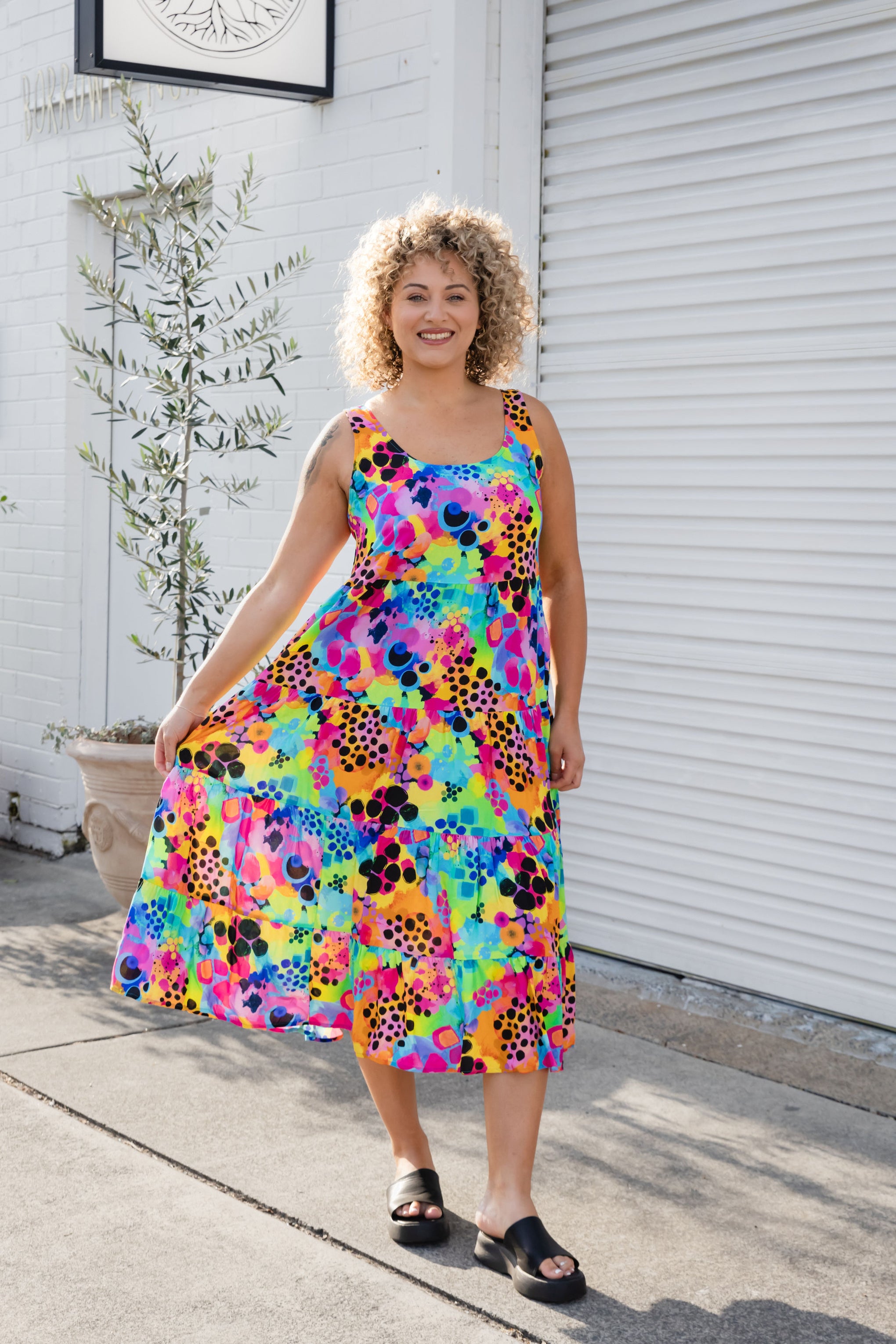 Ronnie Maxi Dress in Messy Mind by Kasey Rainbow