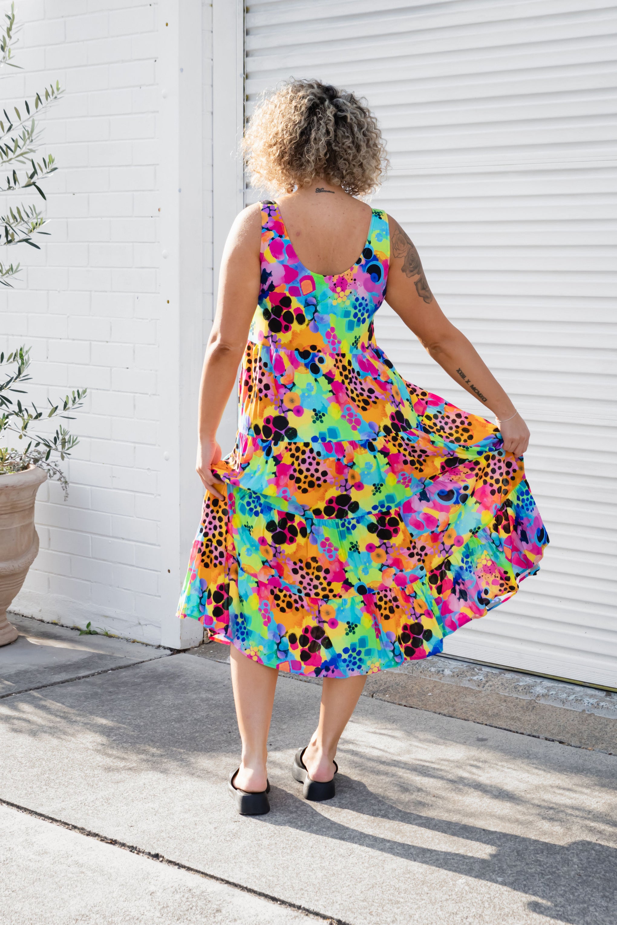 Ronnie Maxi Dress in Messy Mind by Kasey Rainbow