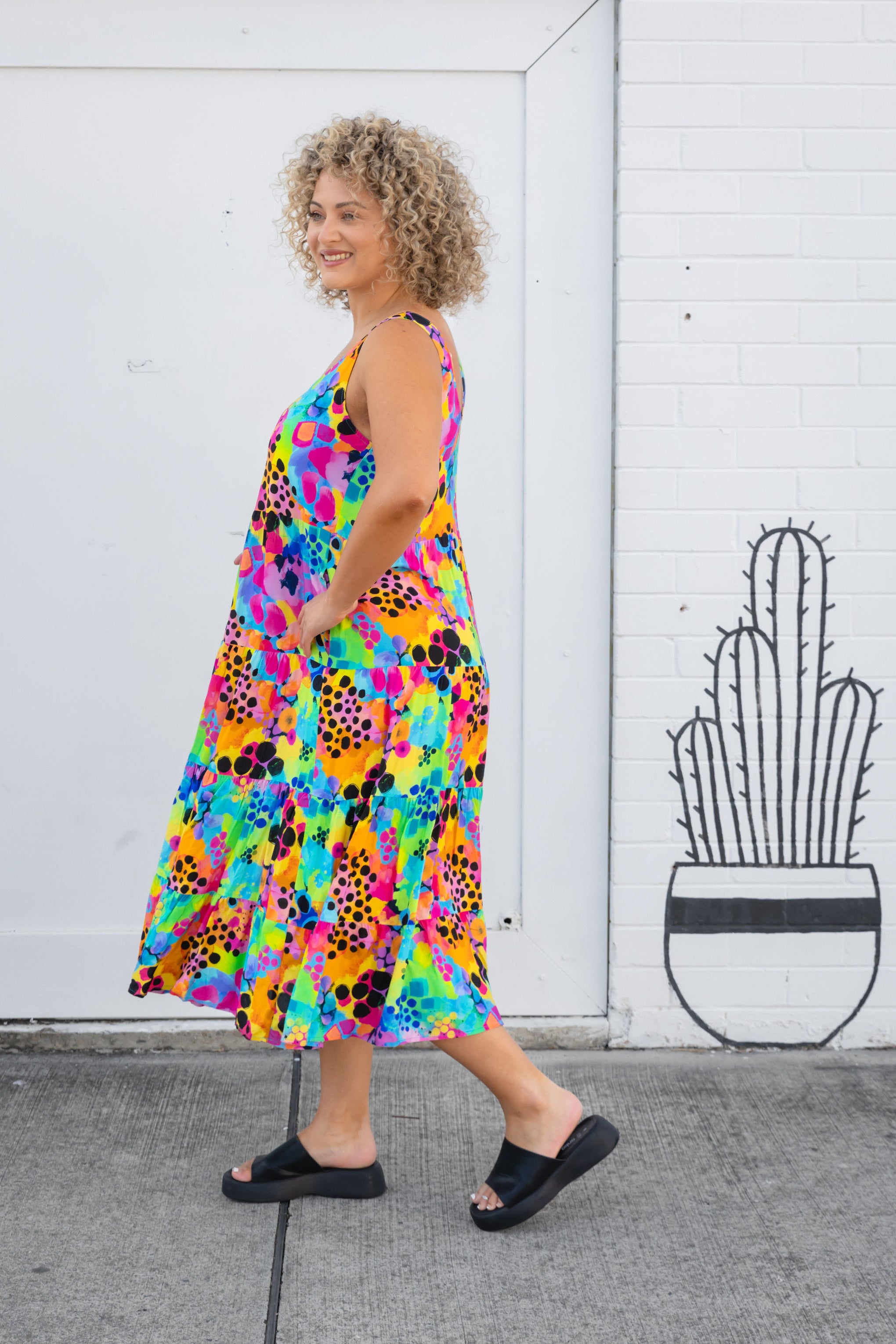 Ronnie Maxi Dress in Messy Mind by Kasey Rainbow