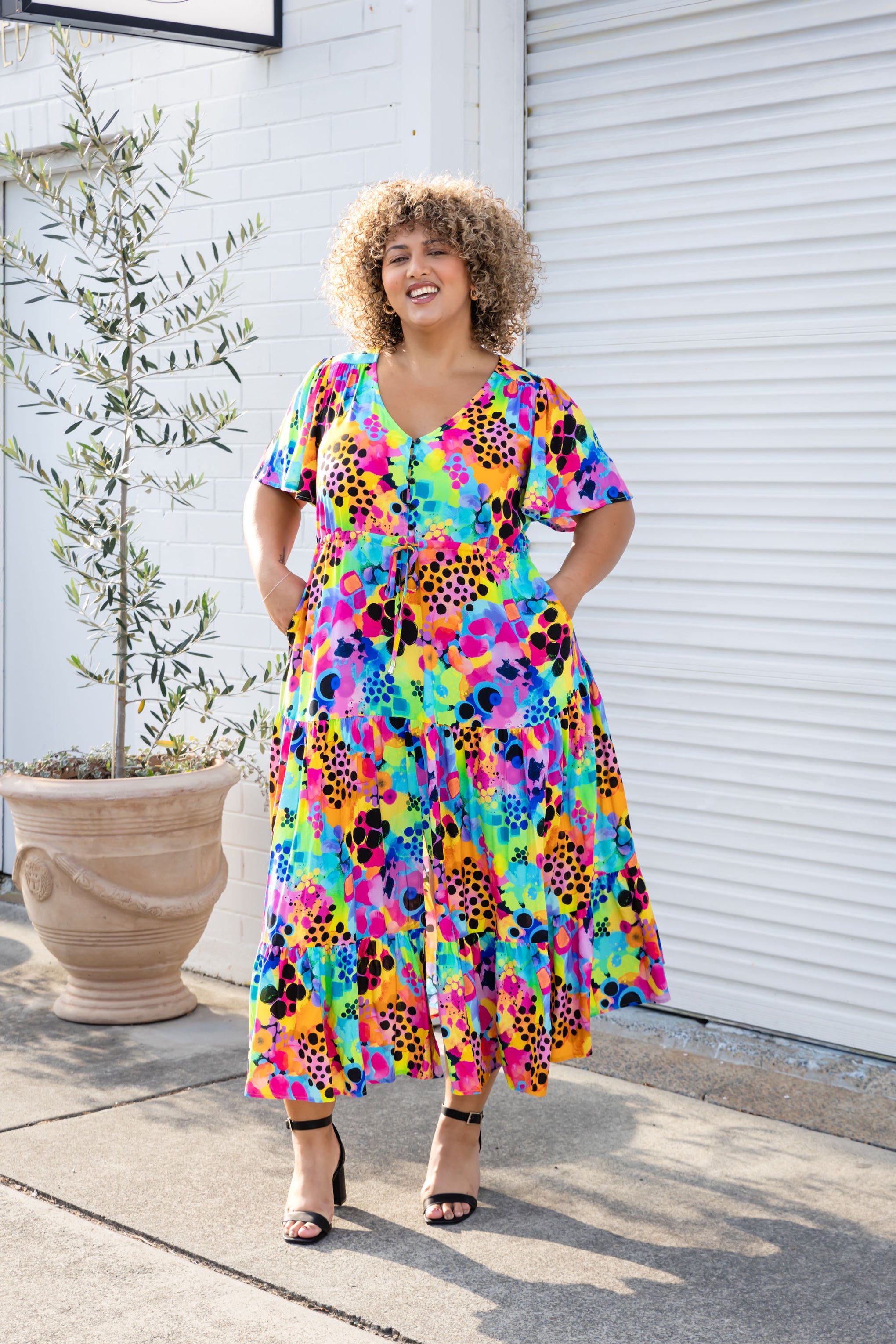 Bonnie Maxi Dress in Messy Mind by Kasey Rainbow