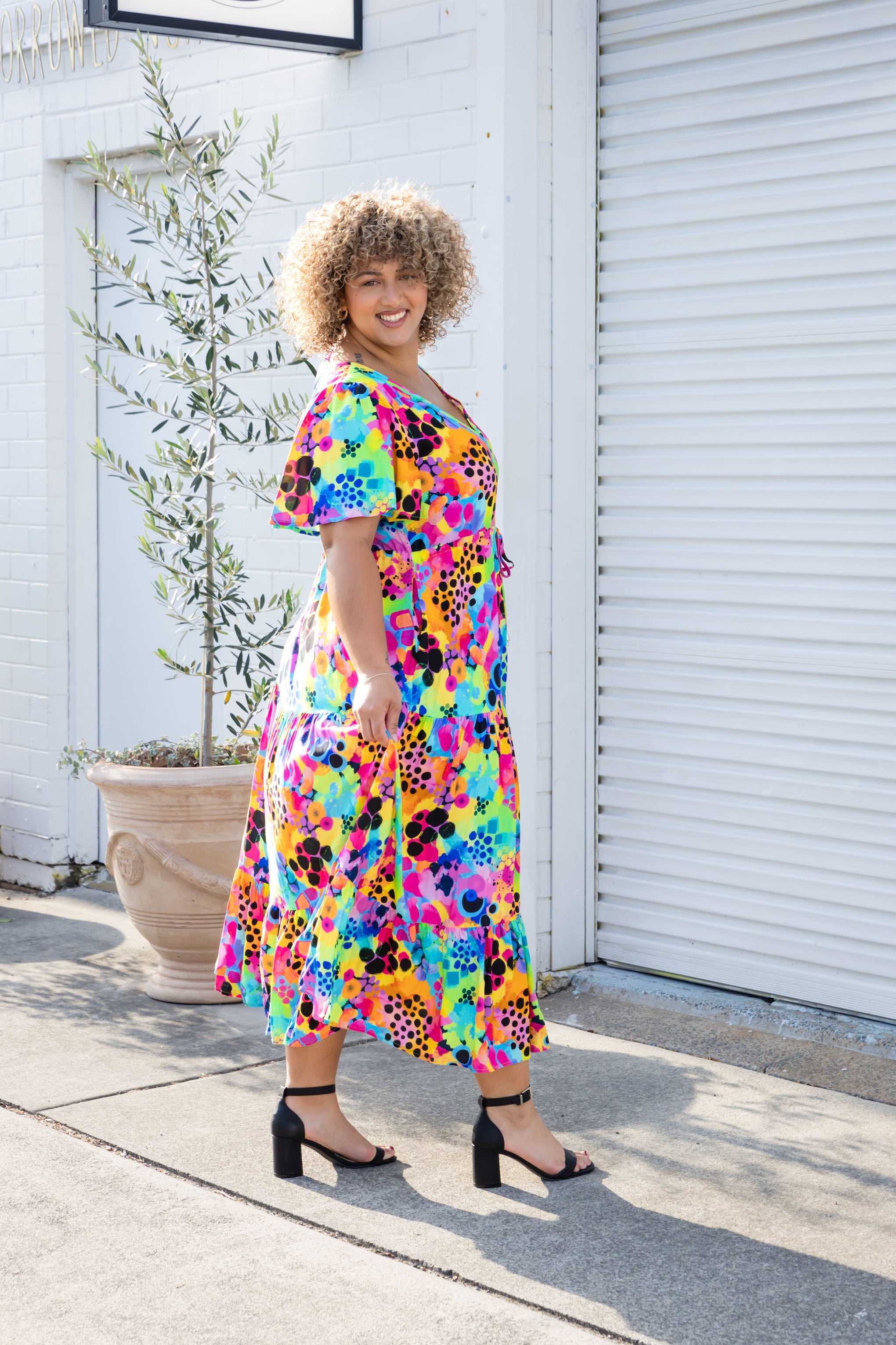 Bonnie Maxi Dress in Messy Mind by Kasey Rainbow