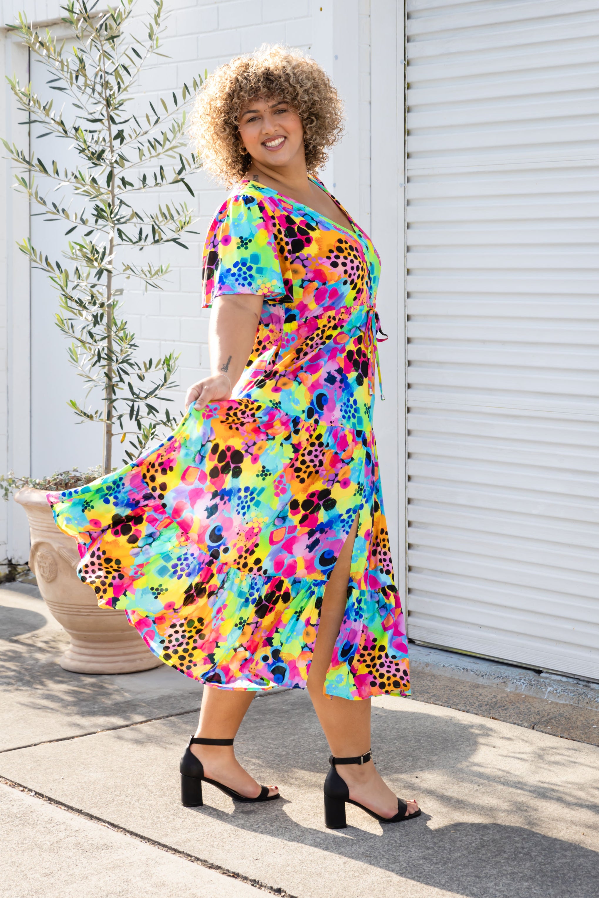 Bonnie Maxi Dress in Messy Mind by Kasey Rainbow