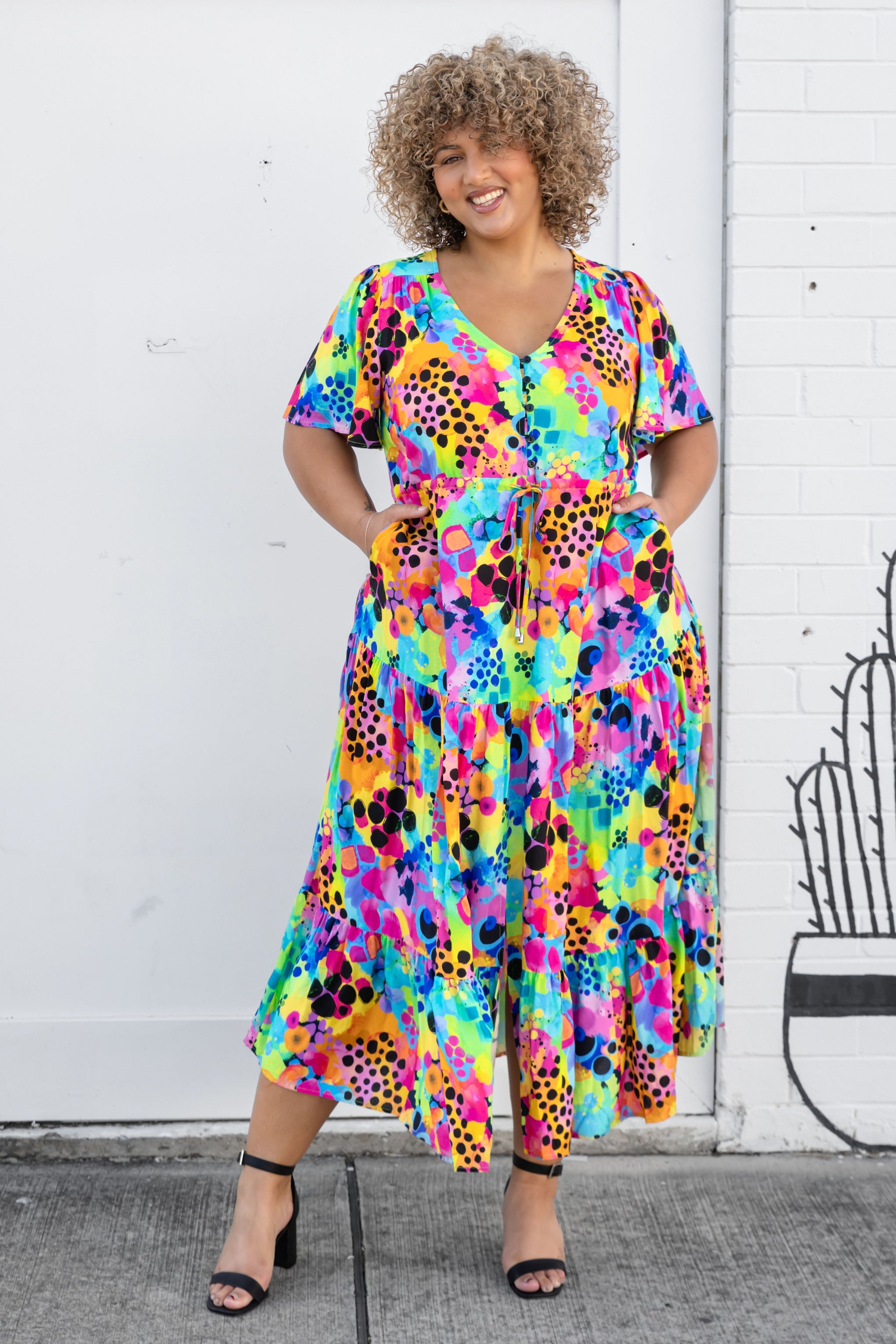 Bonnie Maxi Dress in Messy Mind by Kasey Rainbow