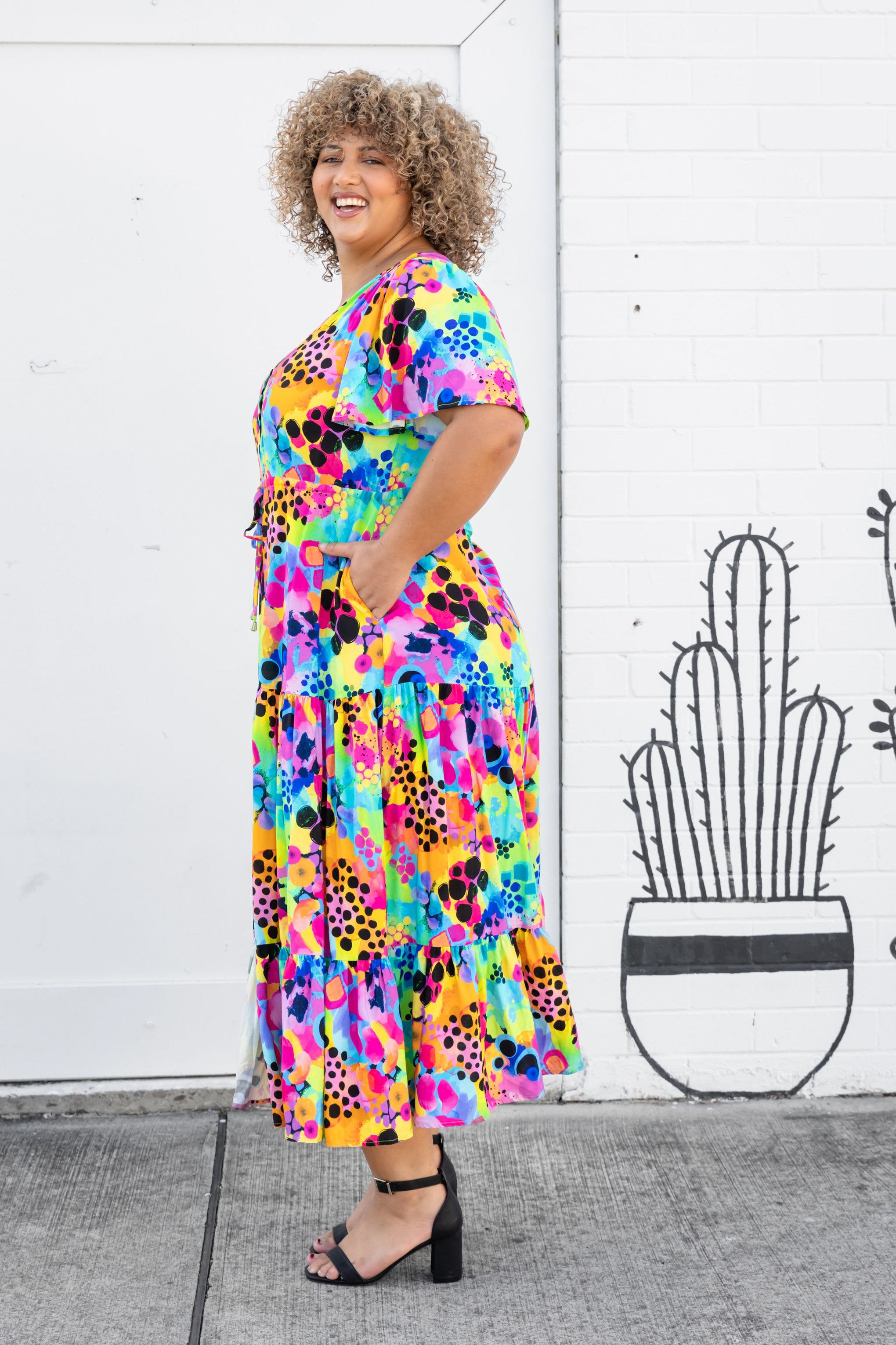 Bonnie Maxi Dress in Messy Mind by Kasey Rainbow