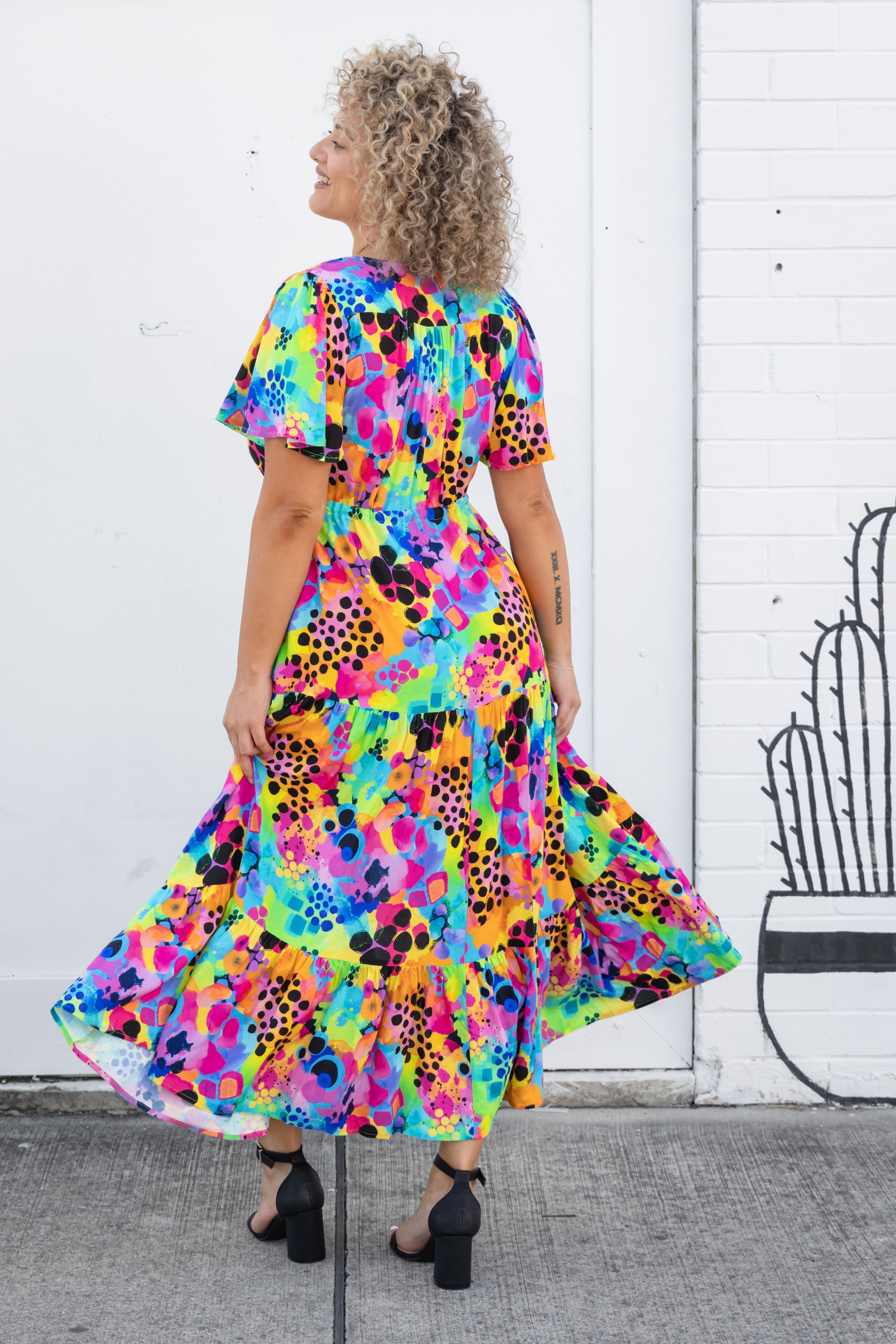 Bonnie Maxi Dress in Messy Mind by Kasey Rainbow