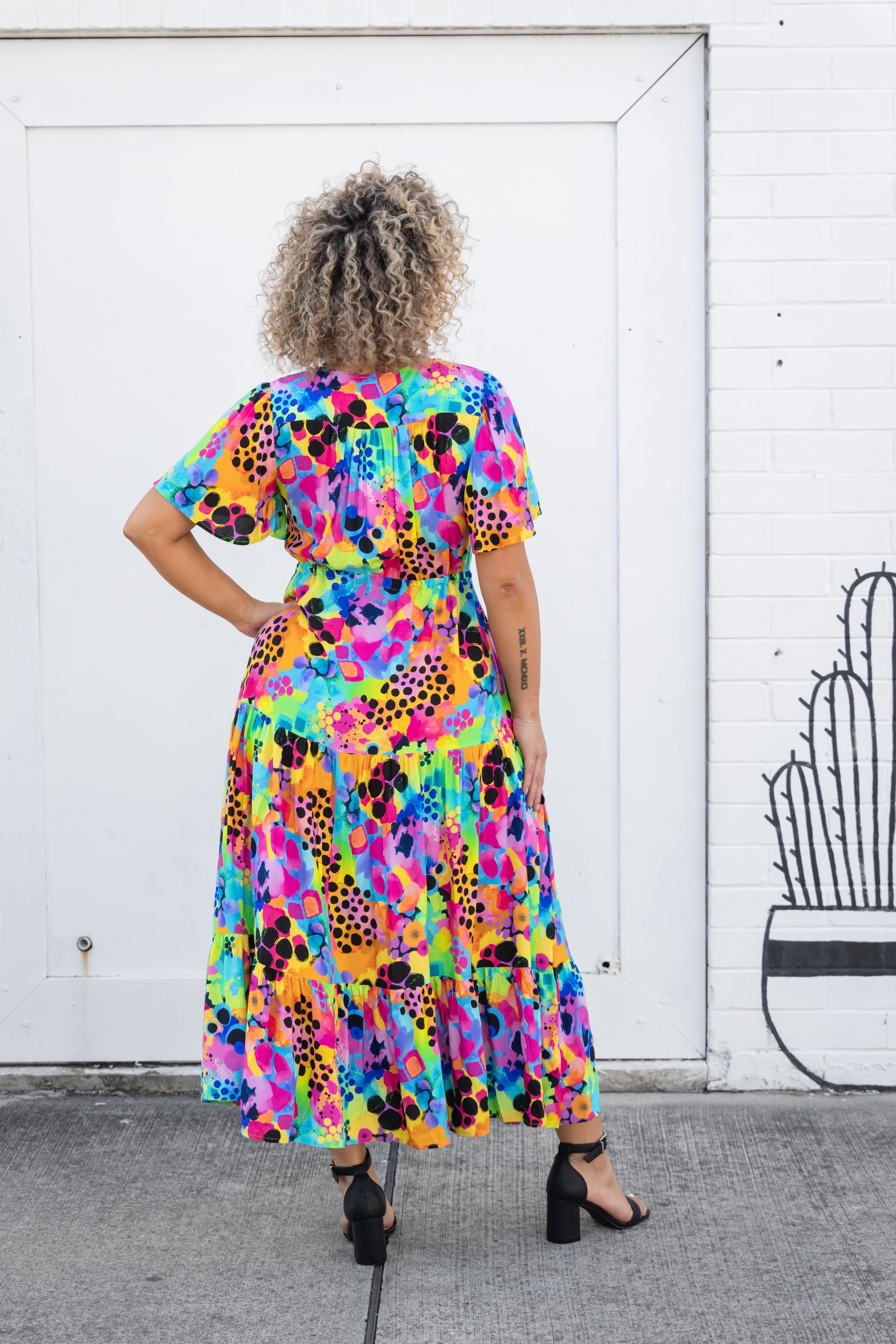 Bonnie Maxi Dress in Messy Mind by Kasey Rainbow