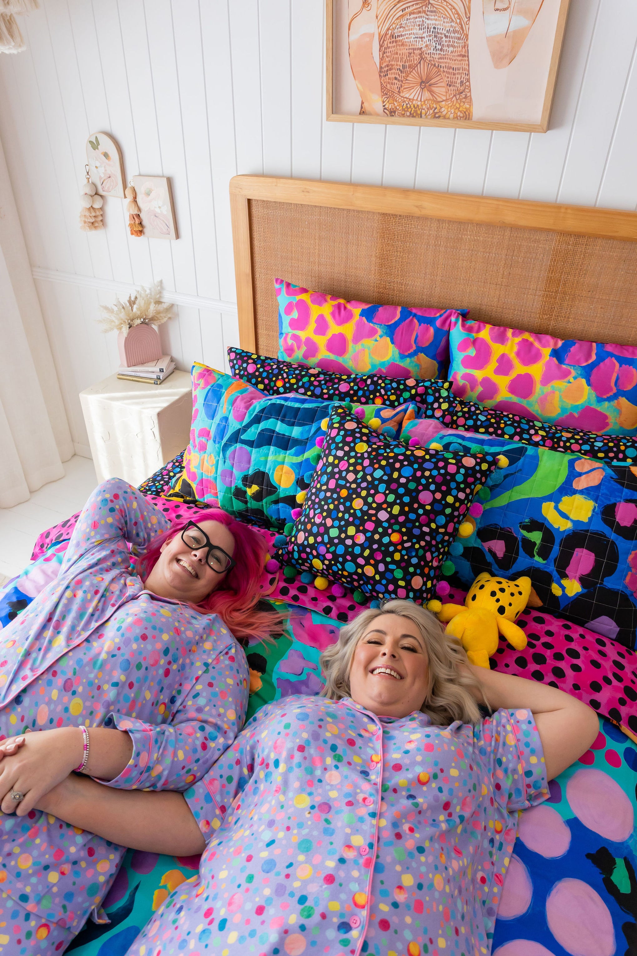 Sleep Bright Electric Leopard Quilt Cover Set by Kasey Rainbow