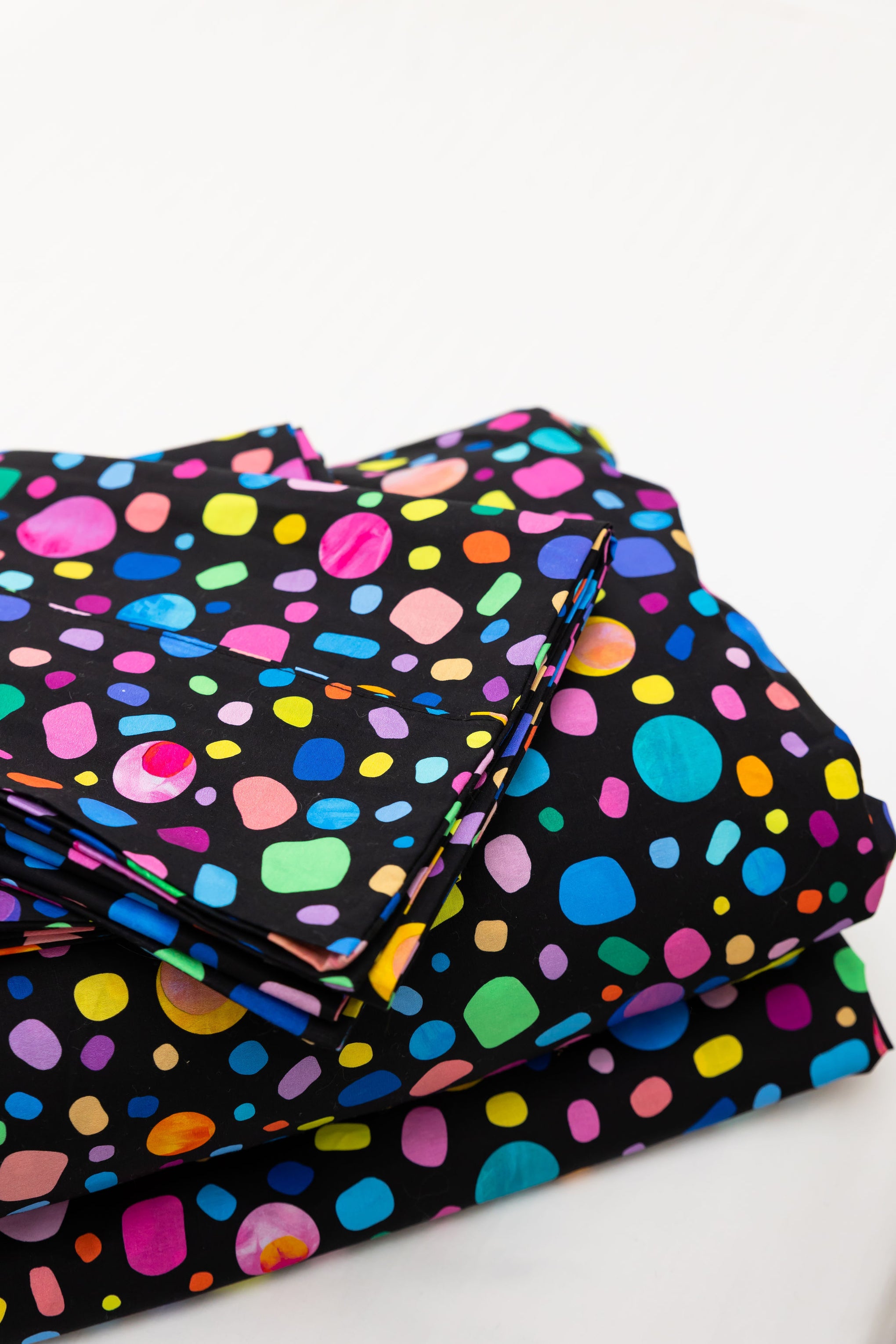 Sleep Bright Black Pebble Sheet Set by Kasey Rainbow