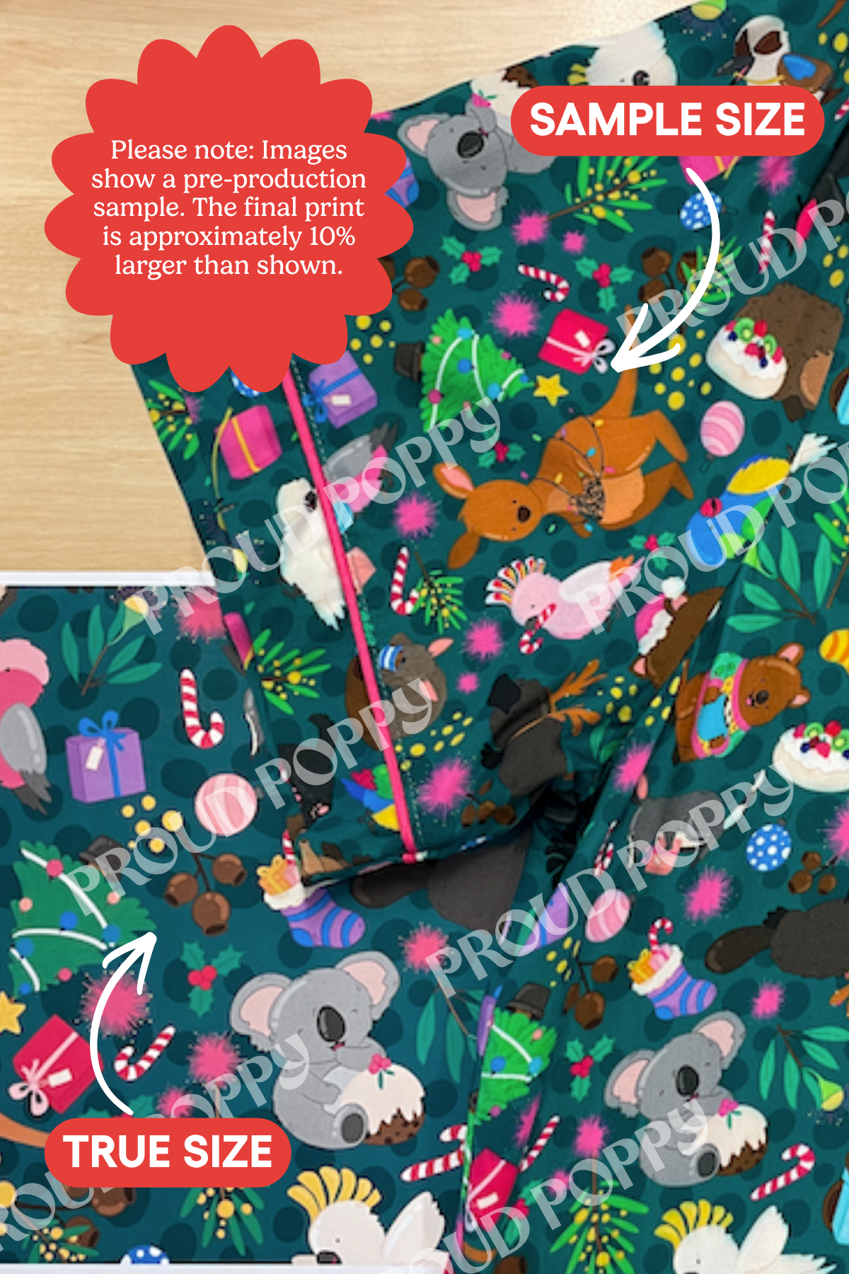 Jolly Nightie in Christmas Critters by Kasey Rainbow