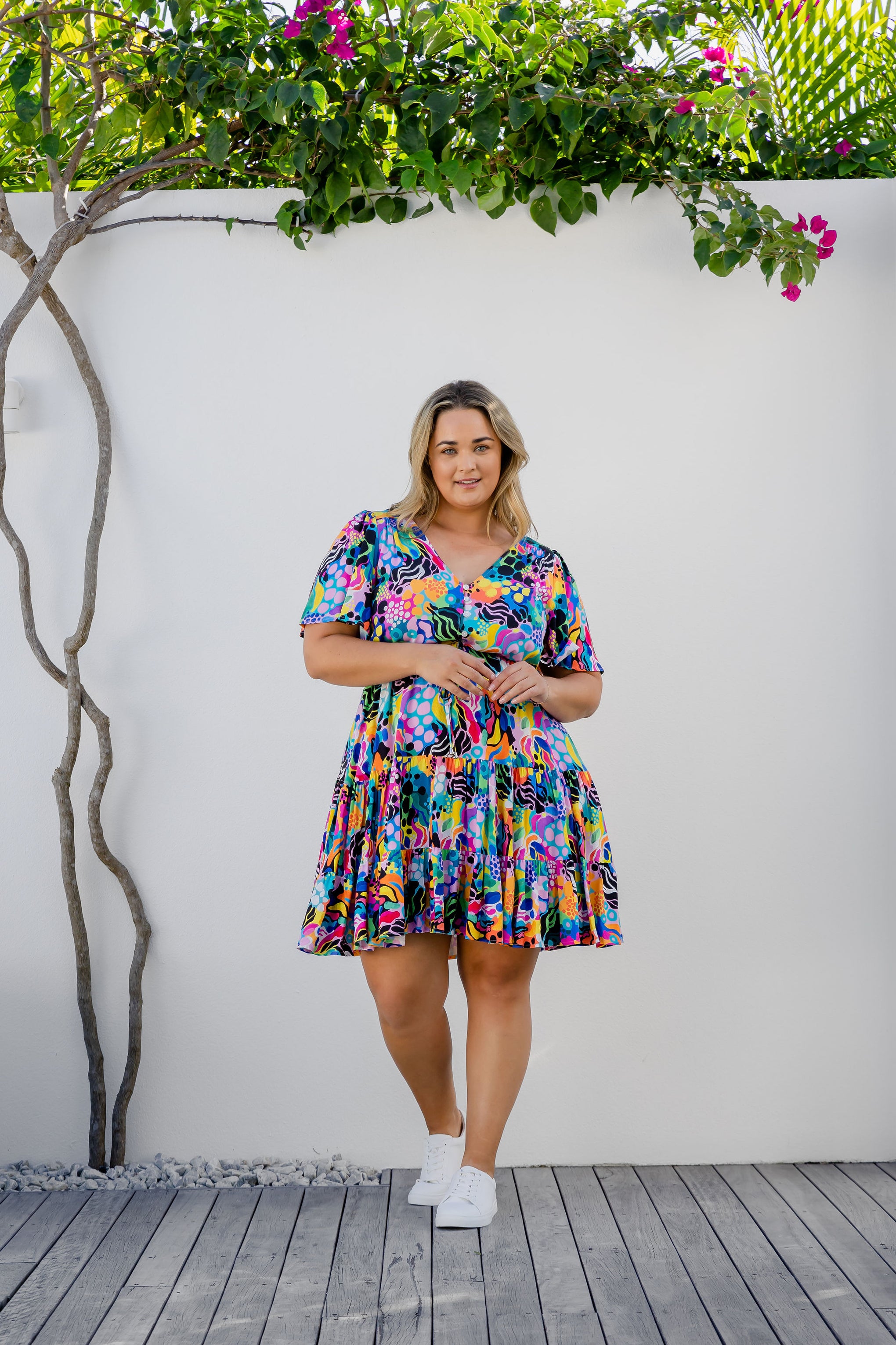 Charlie Dress in Electric Zee by Kasey Rainbow