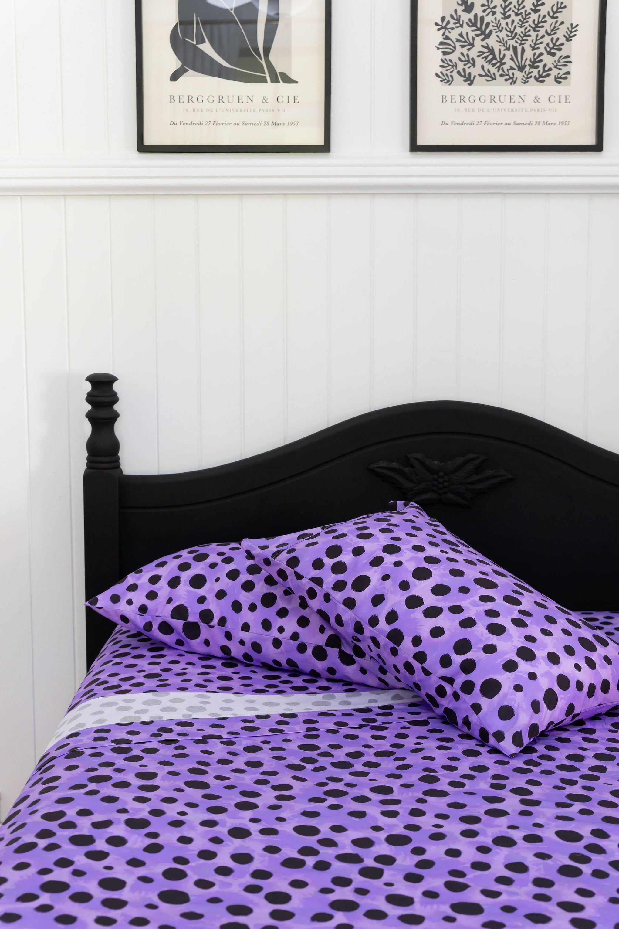 Sheet Set in Purple Cheetah by Kasey Rainbow