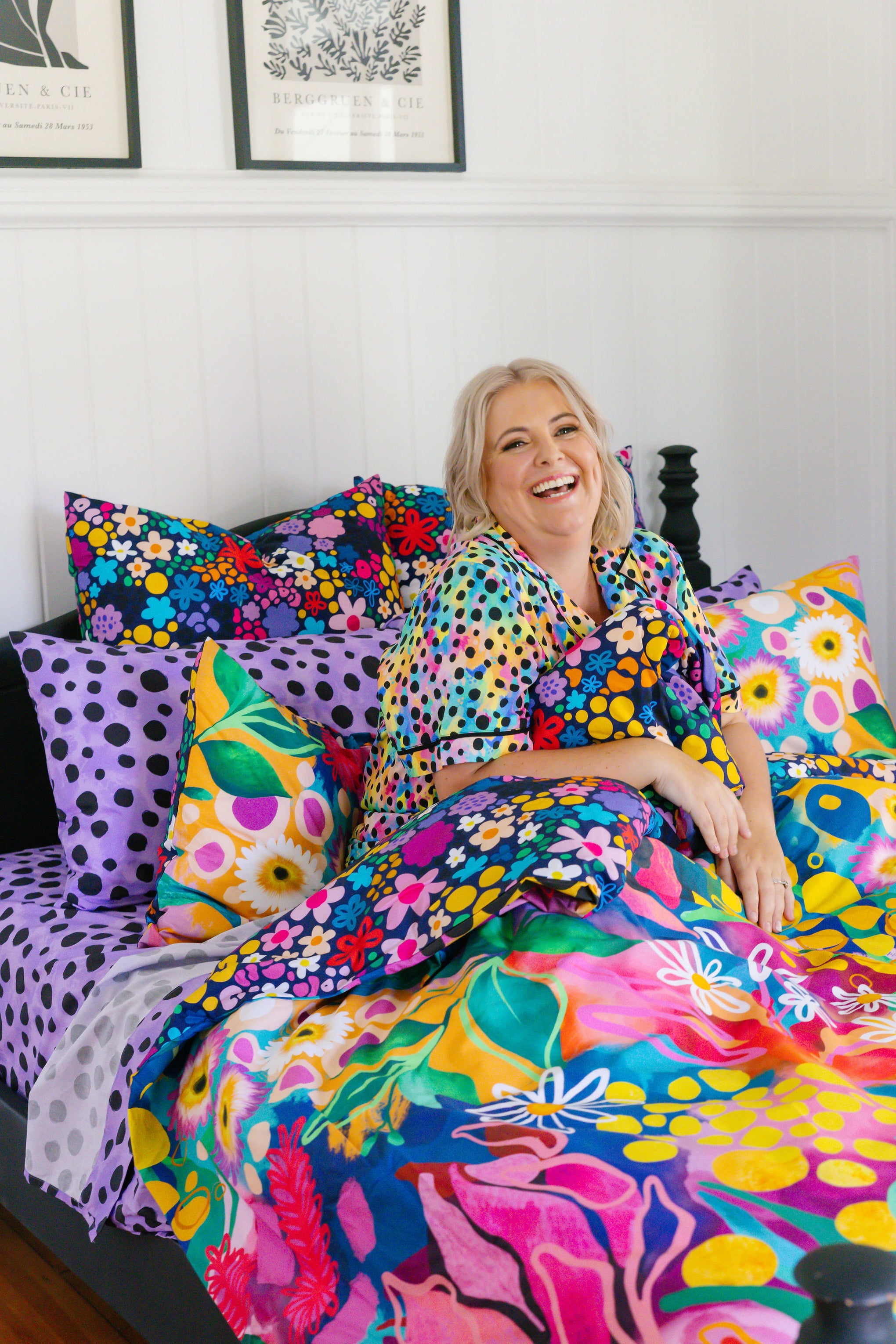 Quilt Cover Set in Matilda by Kasey Rainbow