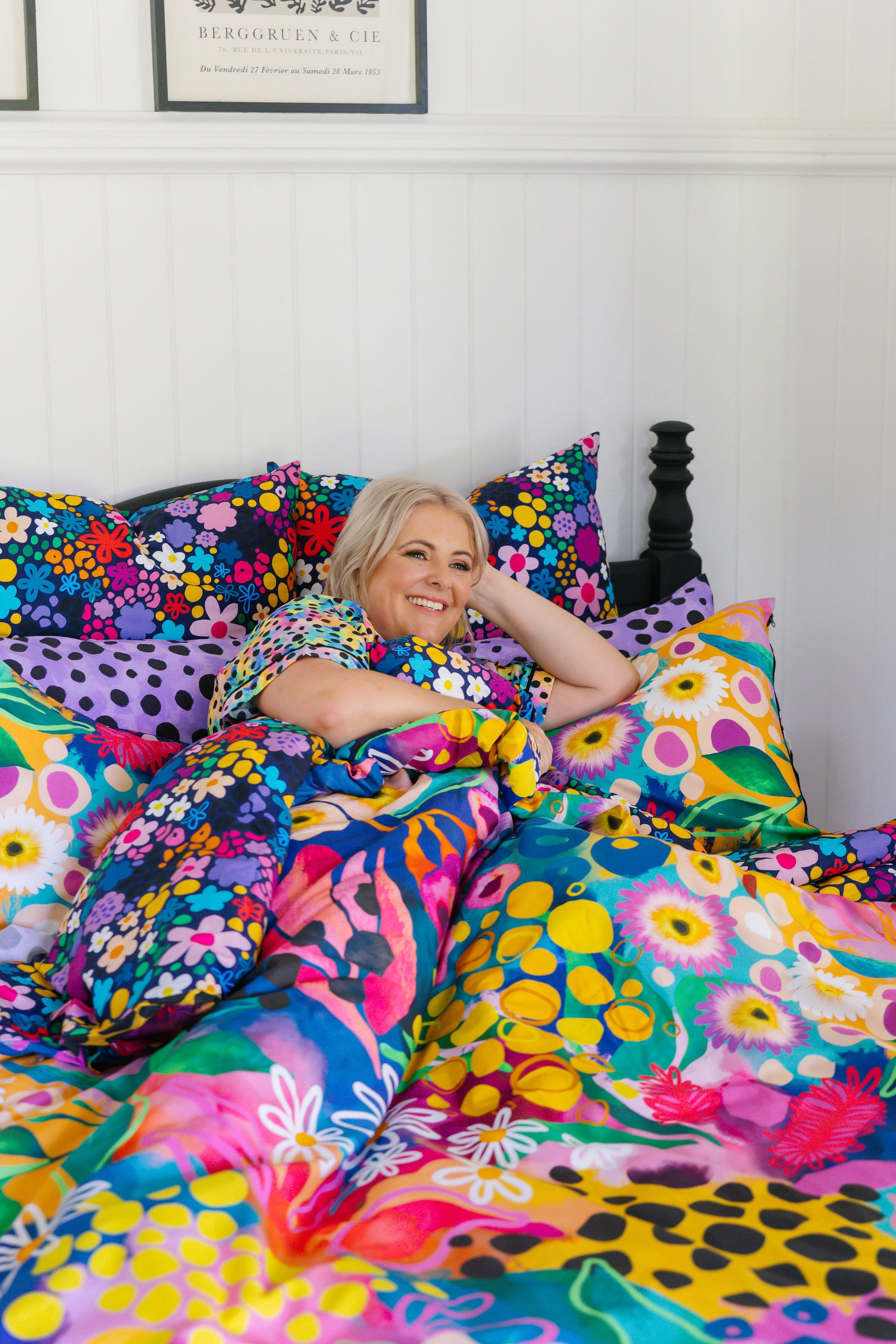 Quilt Cover Set in Matilda by Kasey Rainbow