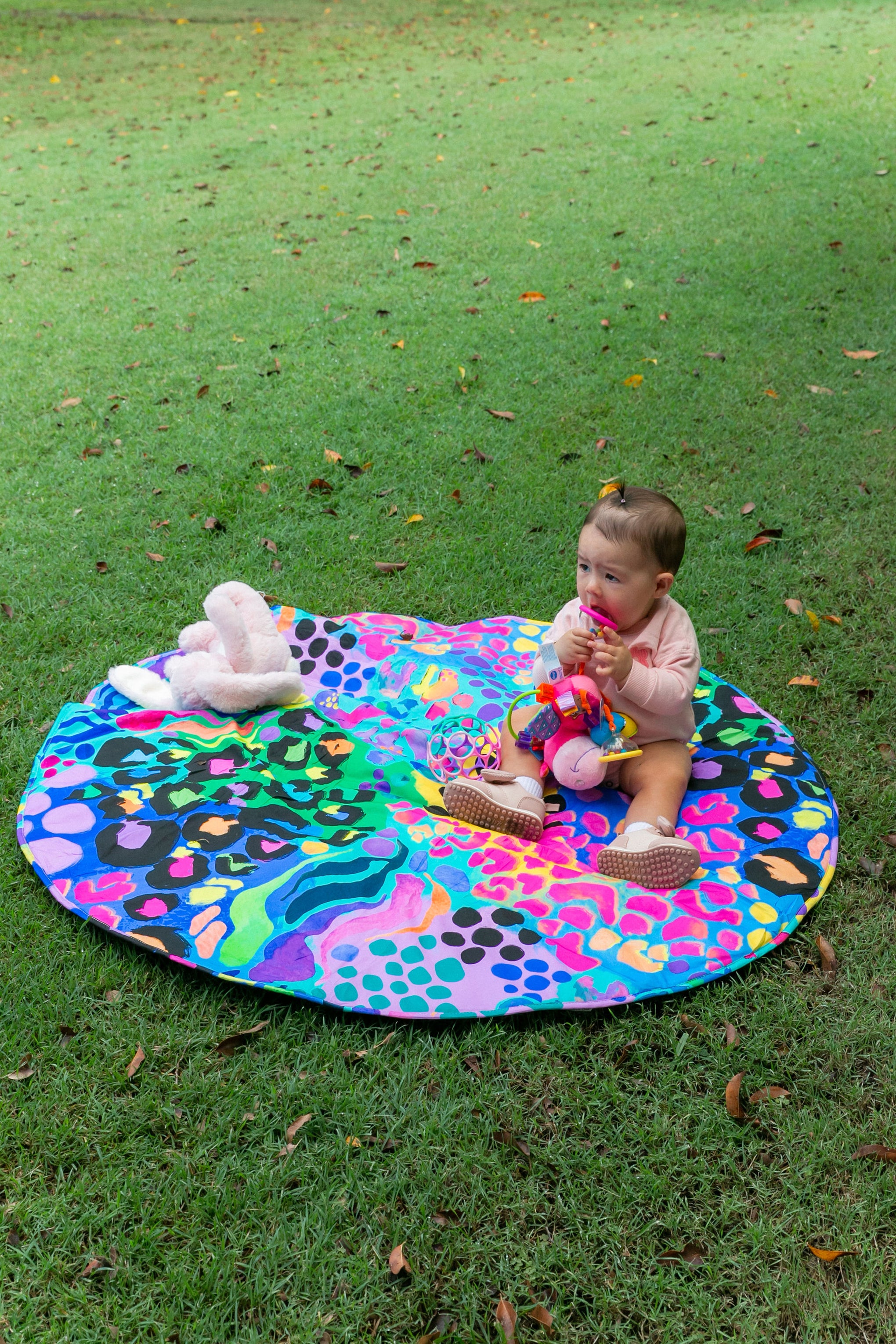 Charlie Rose Play Mat in Electric Leopard by Kasey Rainbow