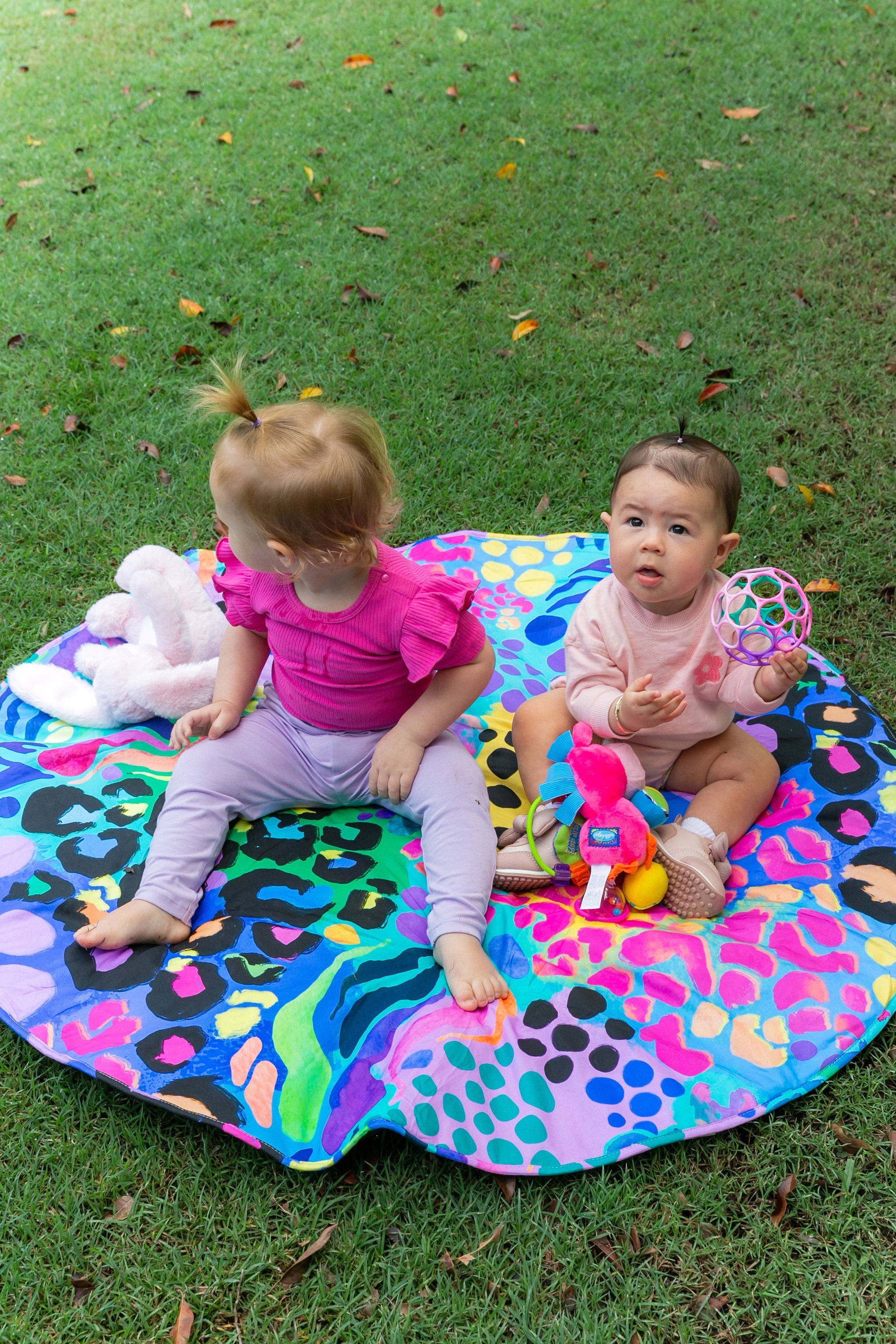 Charlie Rose Play Mat in Electric Leopard by Kasey Rainbow