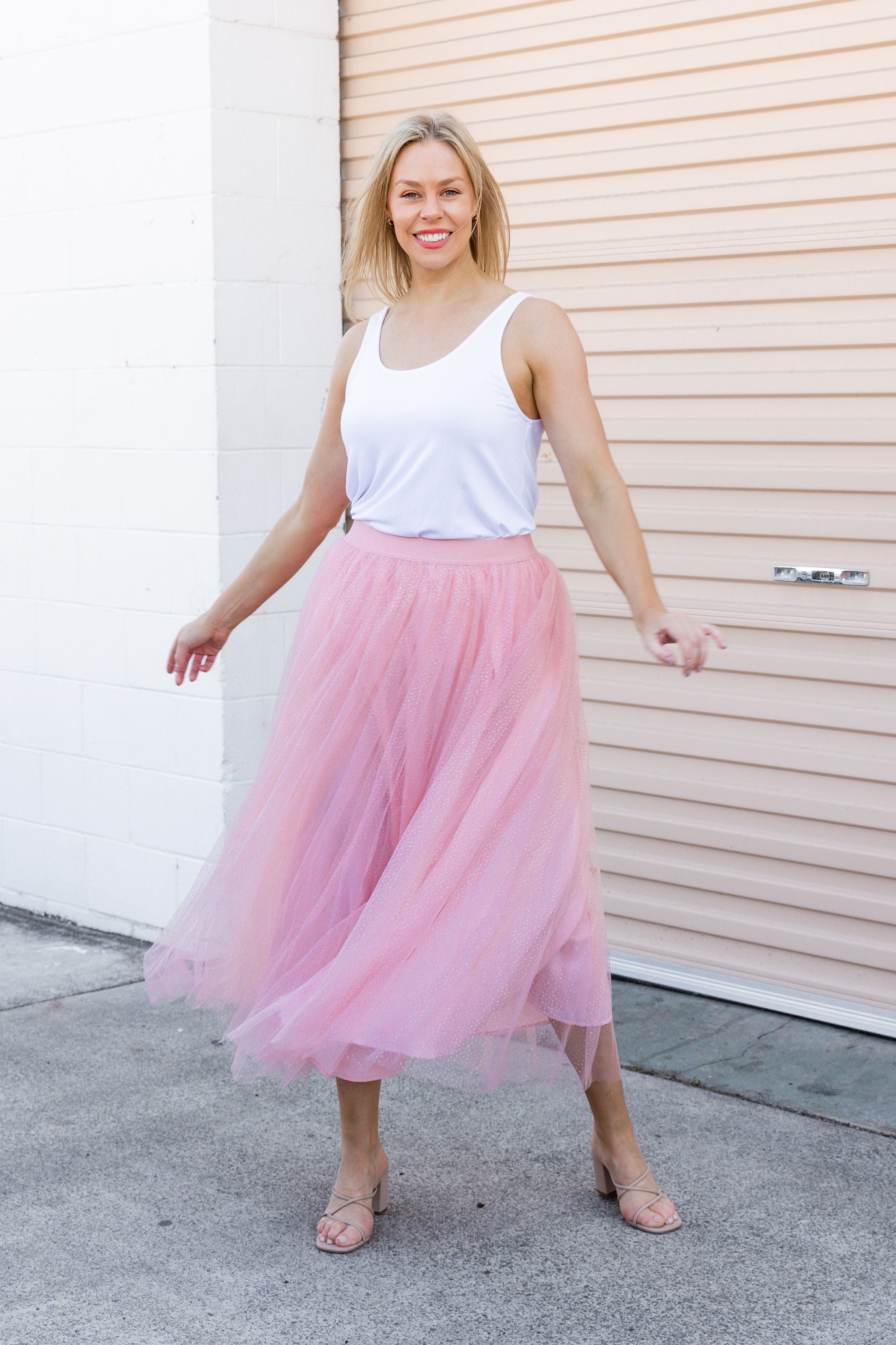 Pink tulle skirt outlet au