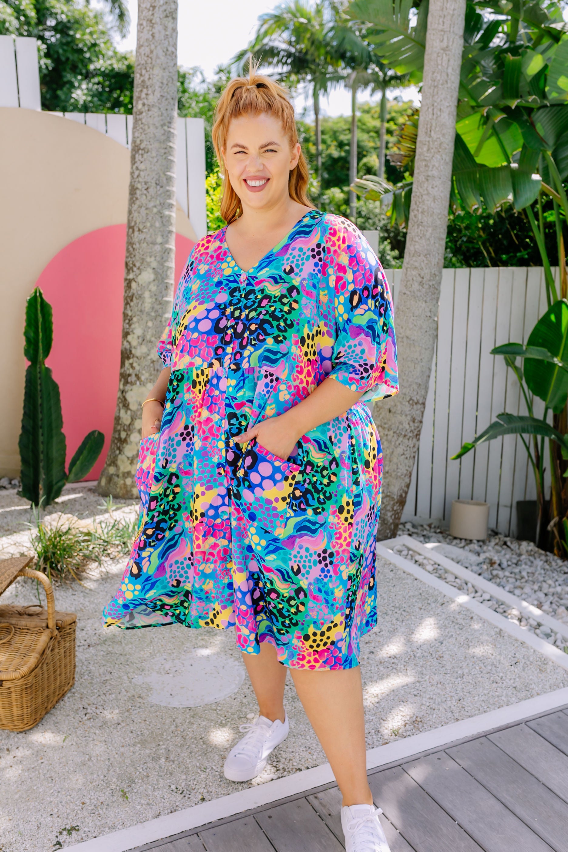 Disco Dress in Electric Leopard by Kasey Rainbow