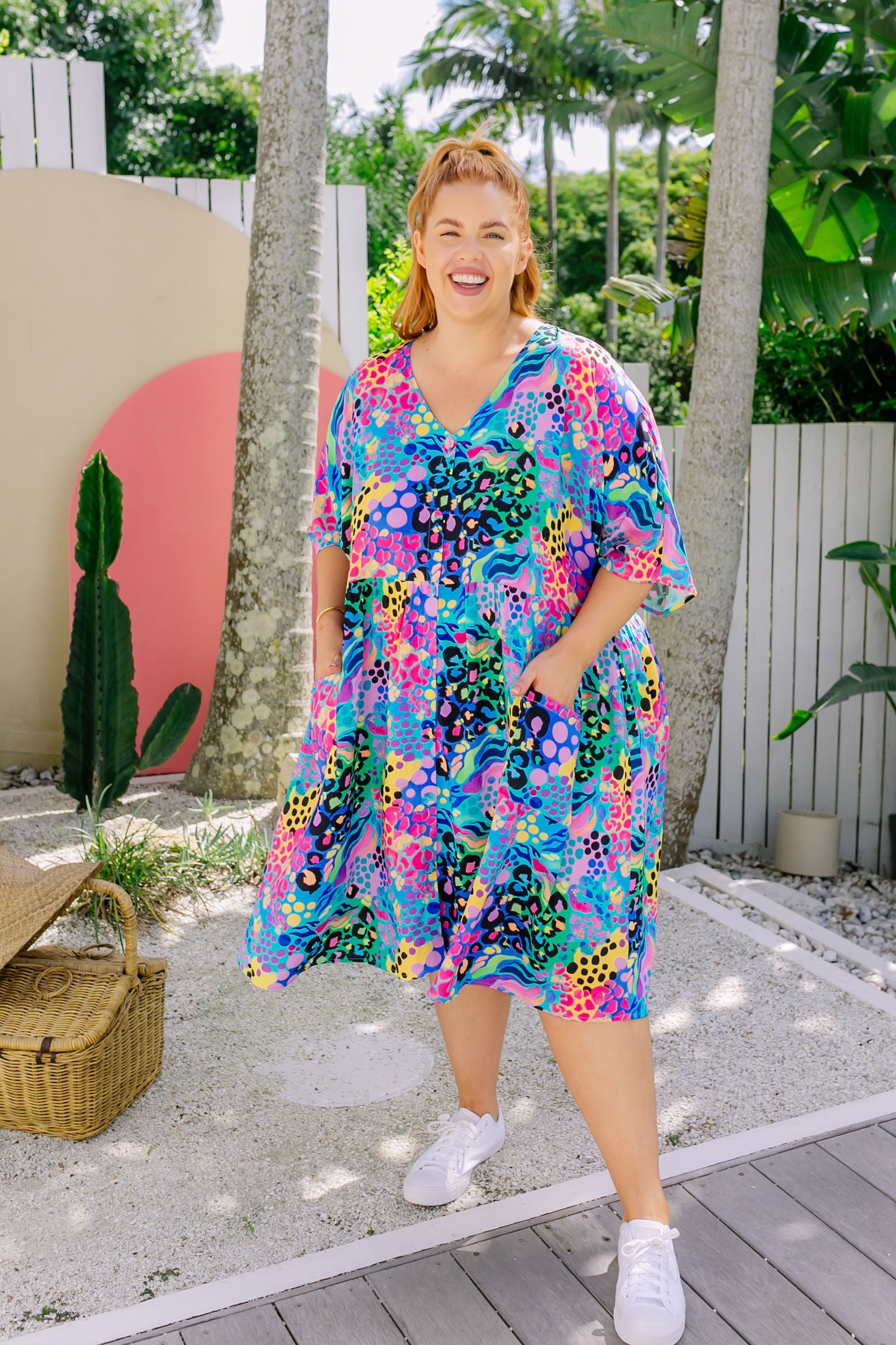 Disco Dress in Electric Leopard by Kasey Rainbow