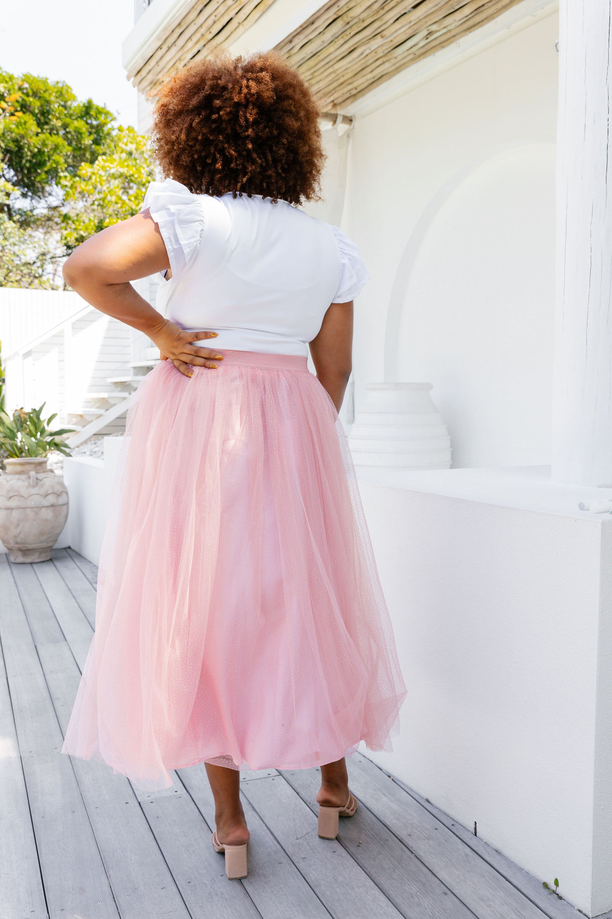 Selena Tulle Skirt in Pink Shimmer – Proud Poppy Clothing