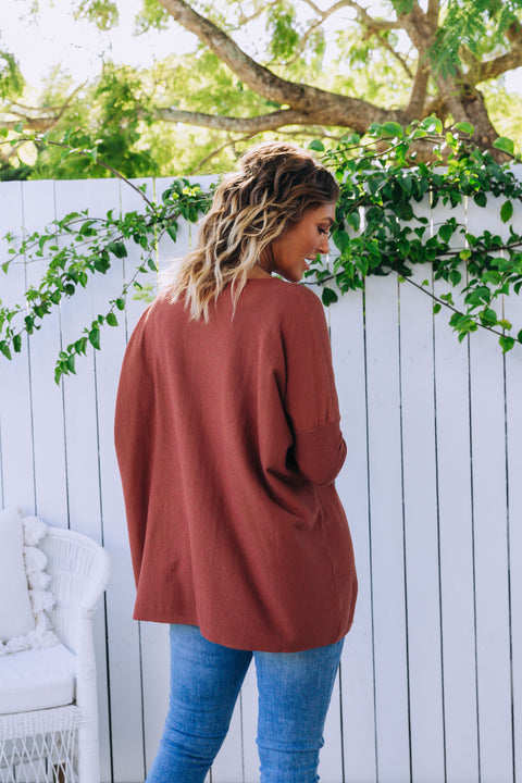 Bella Knit in Rust – Proud Poppy Clothing