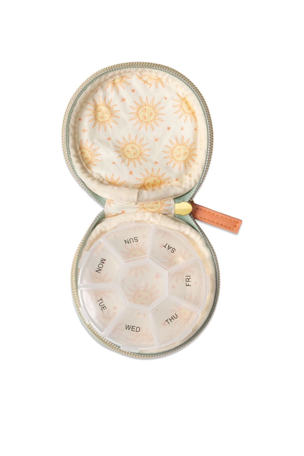 Vegan Leather Pill Case - Terracotta Sun