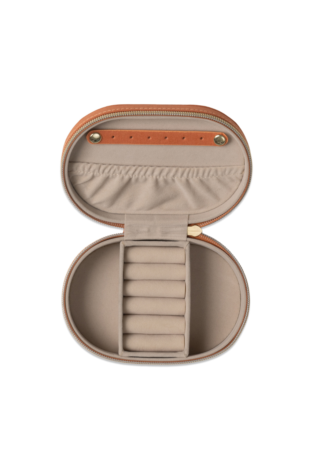 Oval Jewelry Case - Terracotta Sun