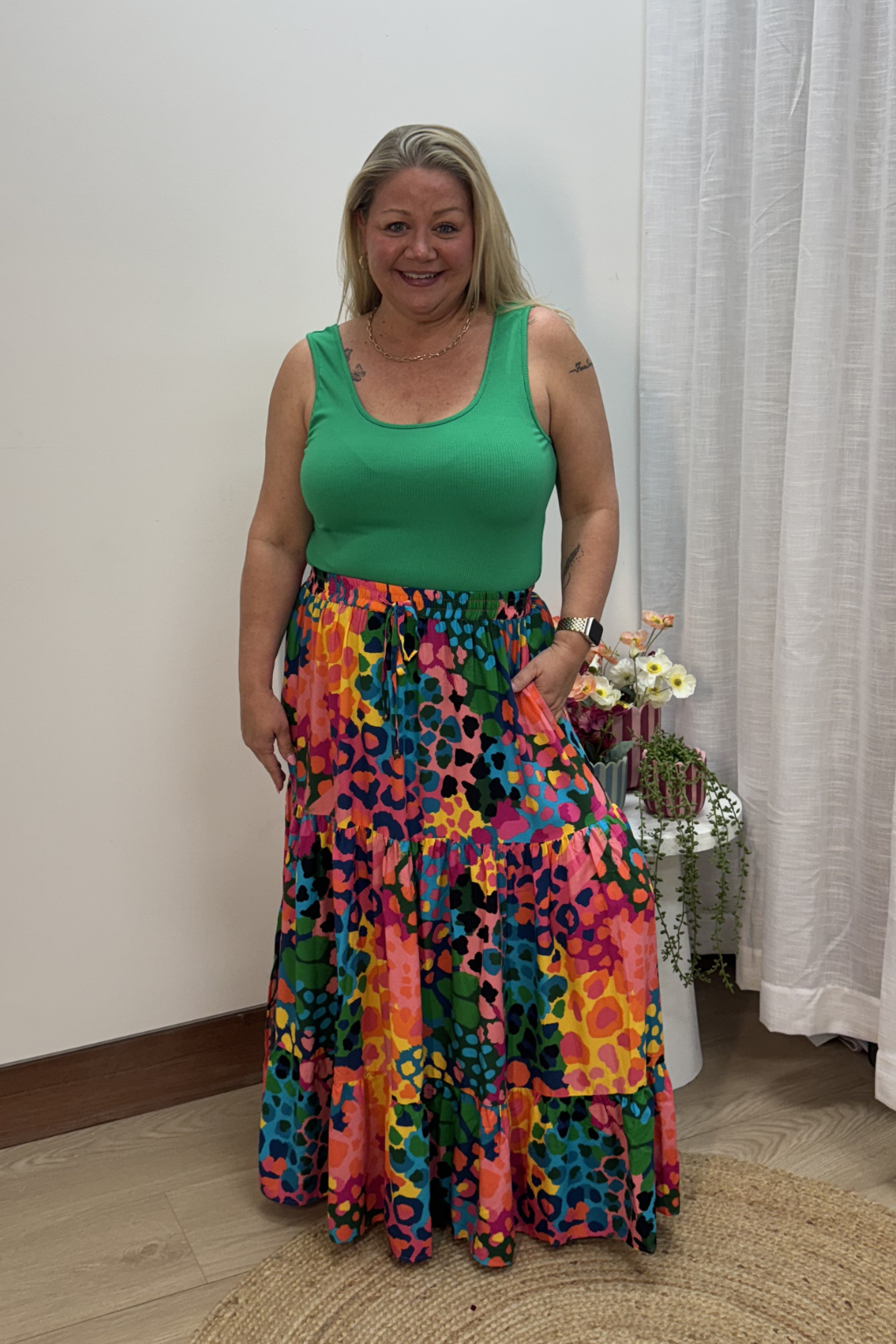 Carrie Maxi Skirt in Alfie by Kasey Rainbow