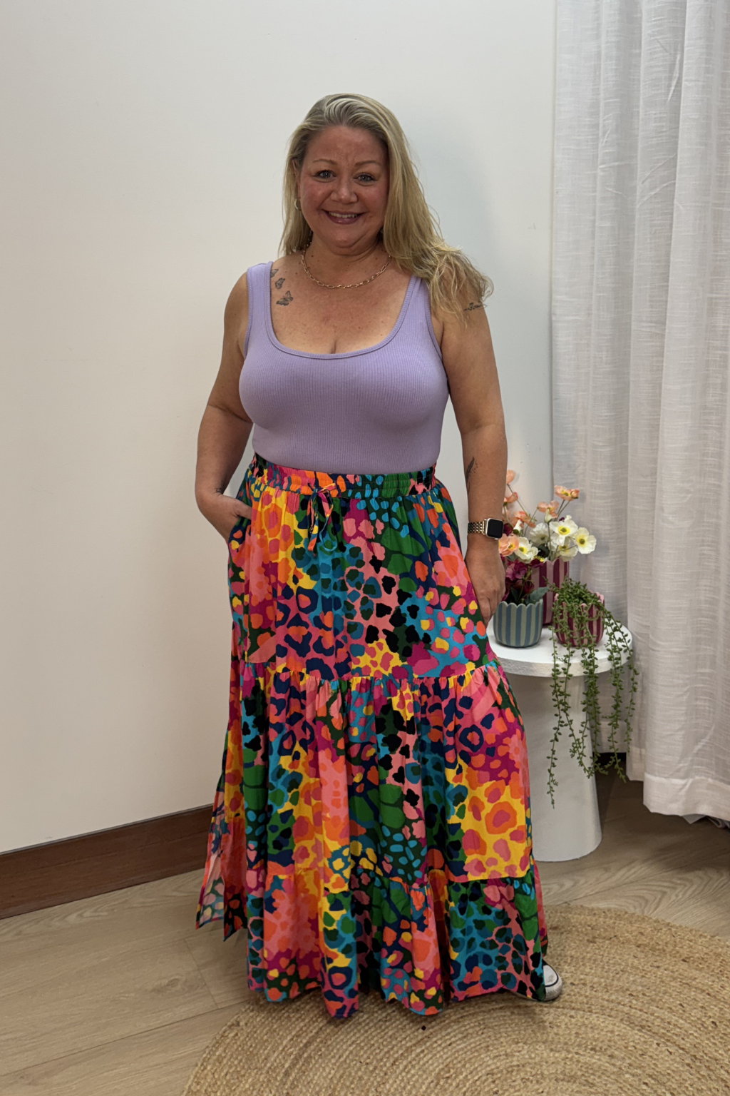 Carrie Maxi Skirt in Alfie by Kasey Rainbow